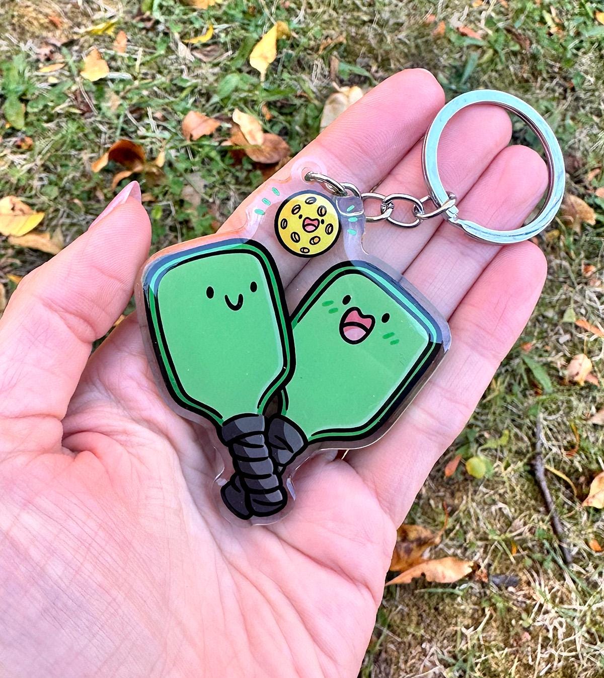 Pickleball Keychain