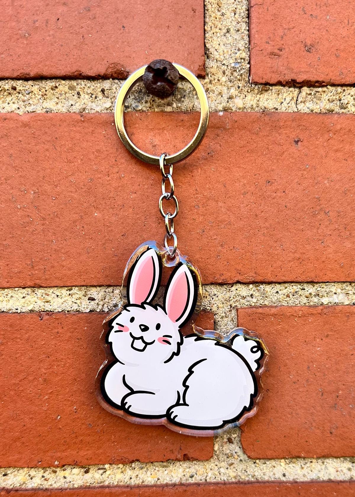 Bunny Keychain (White)