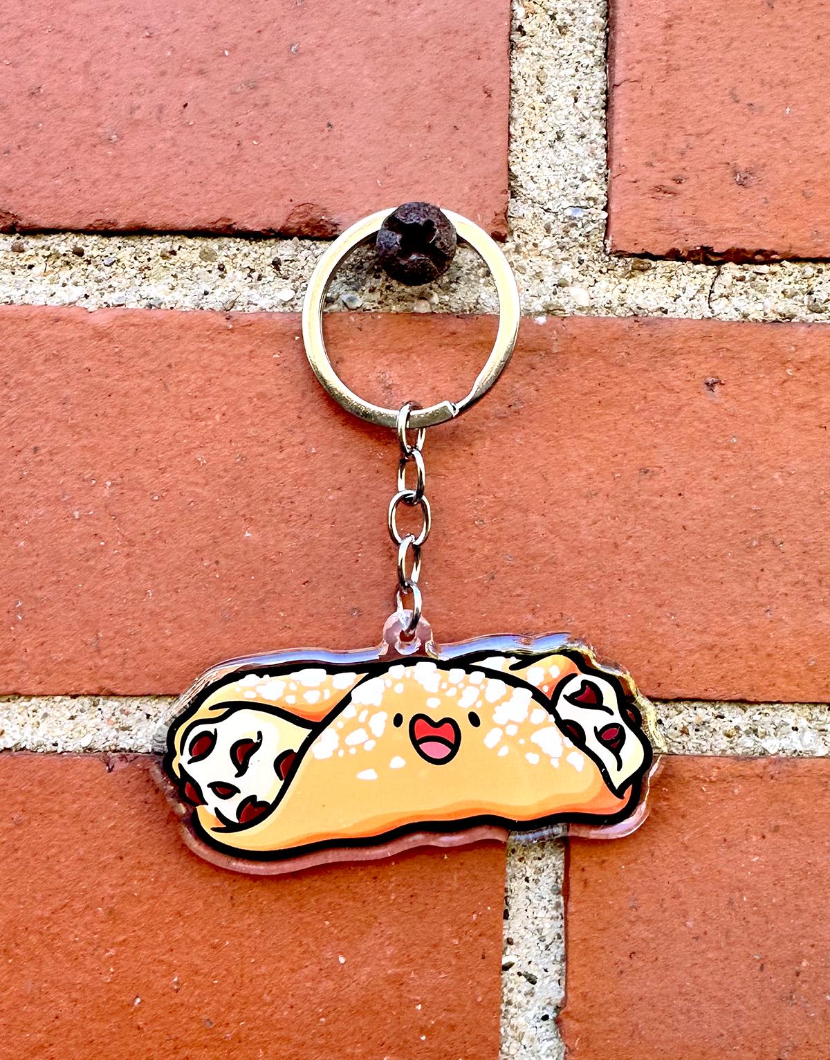 Cannoli Keychain