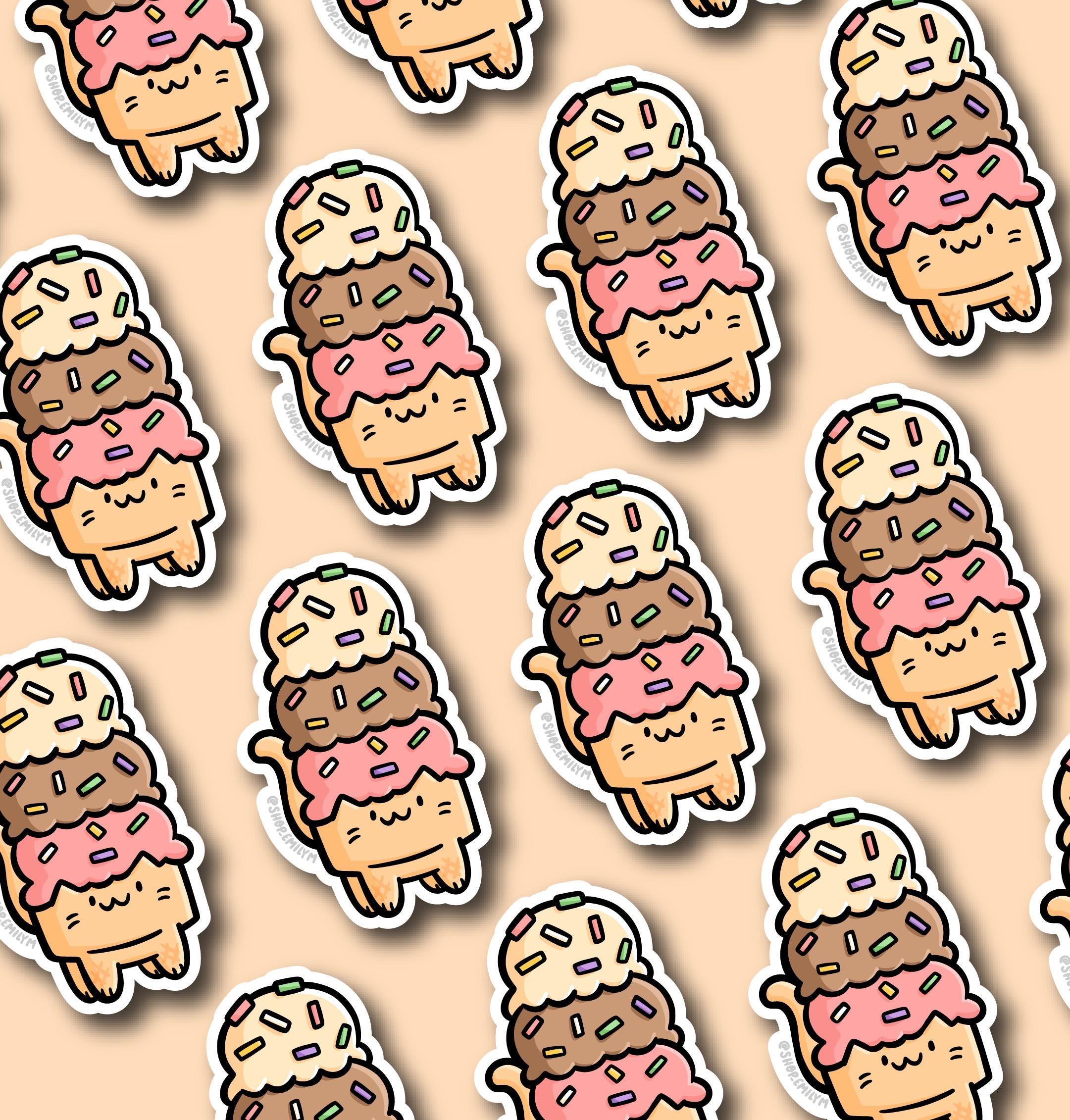 Ice Cream Cat Magnet