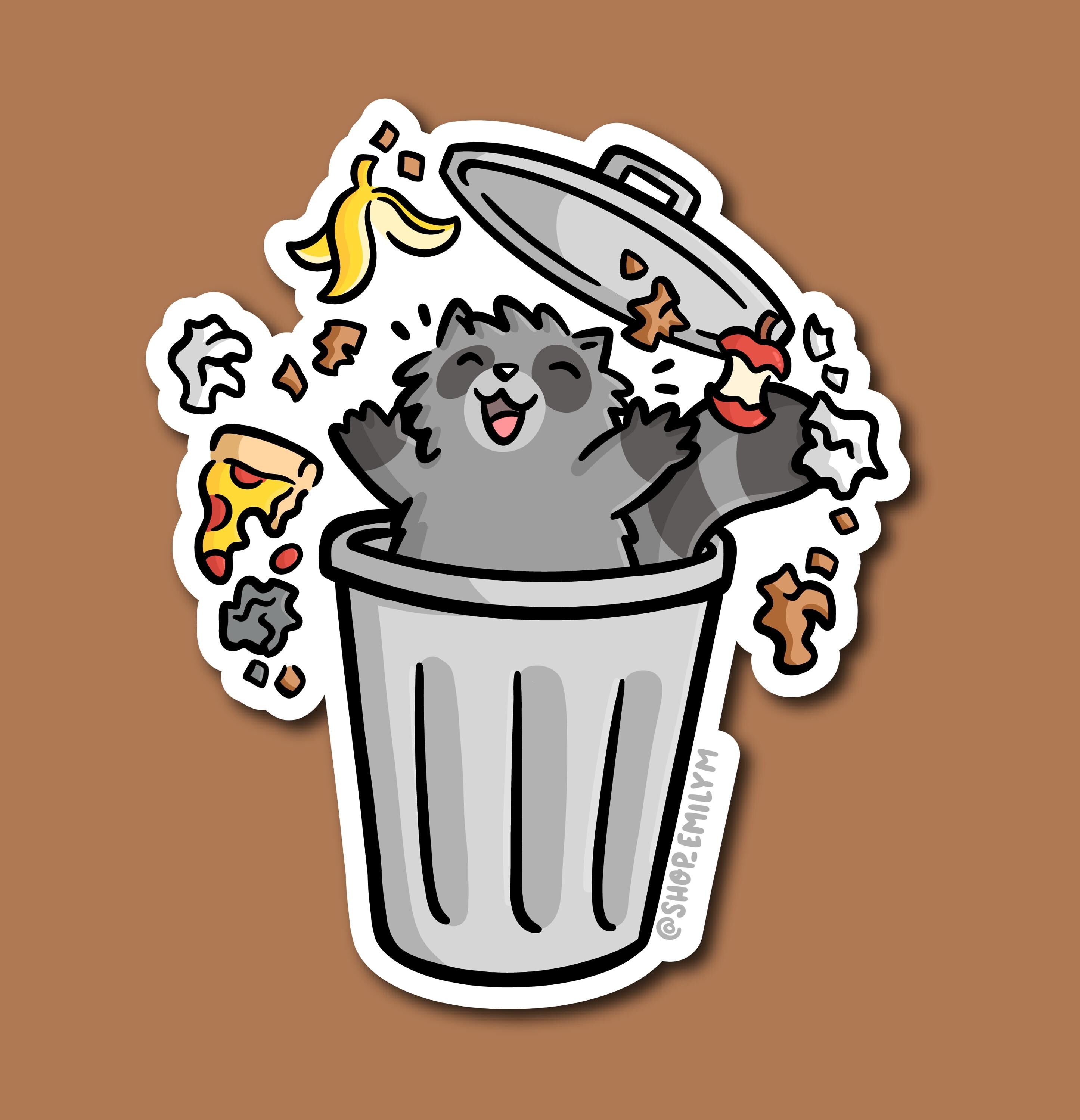 Trash Raccoon Sticker