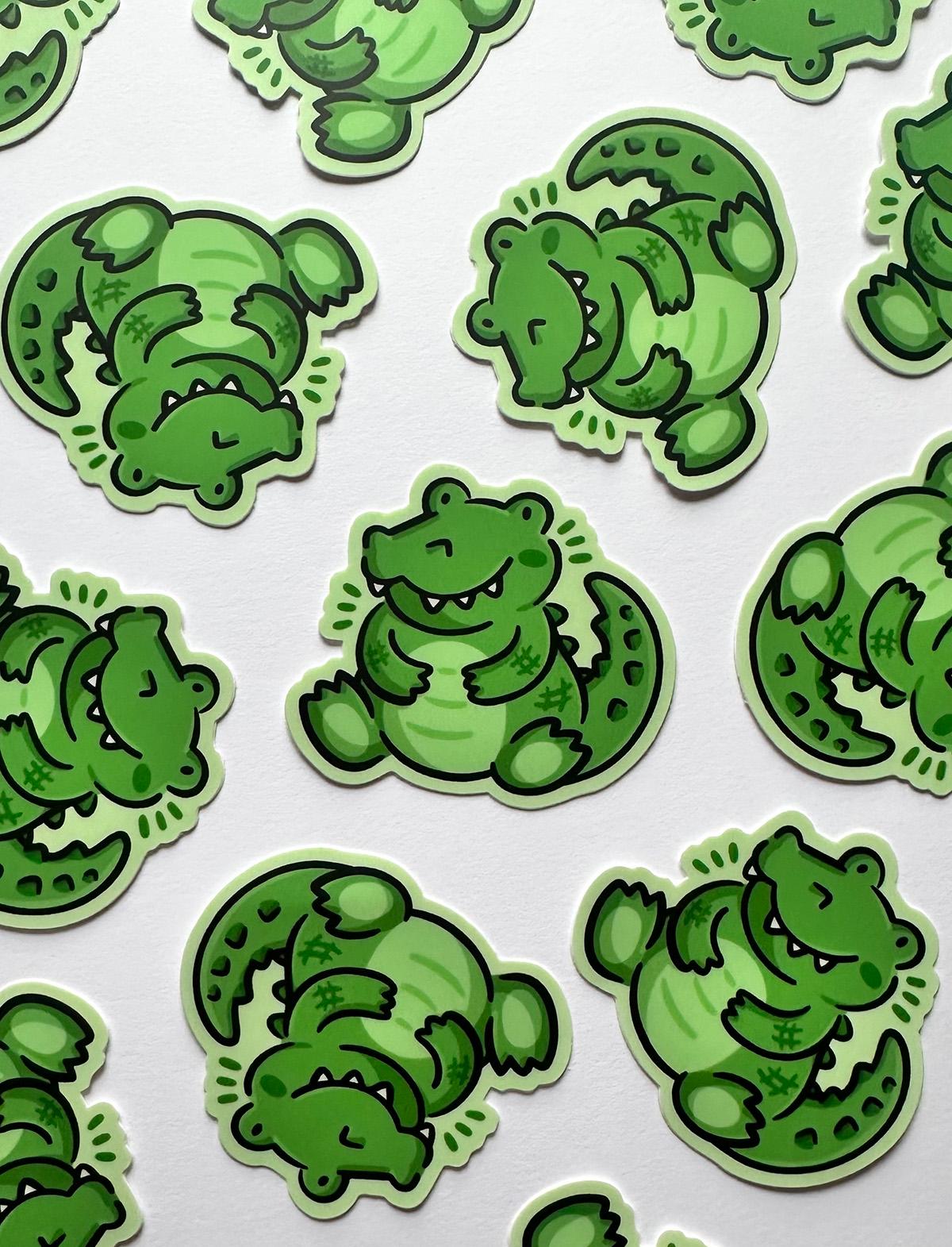 Crocodile Mini Sticker