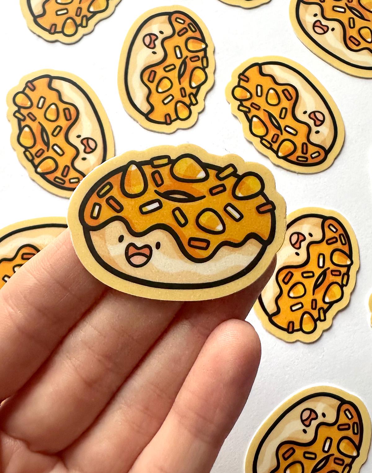 Halloween Donut Mini Sticker