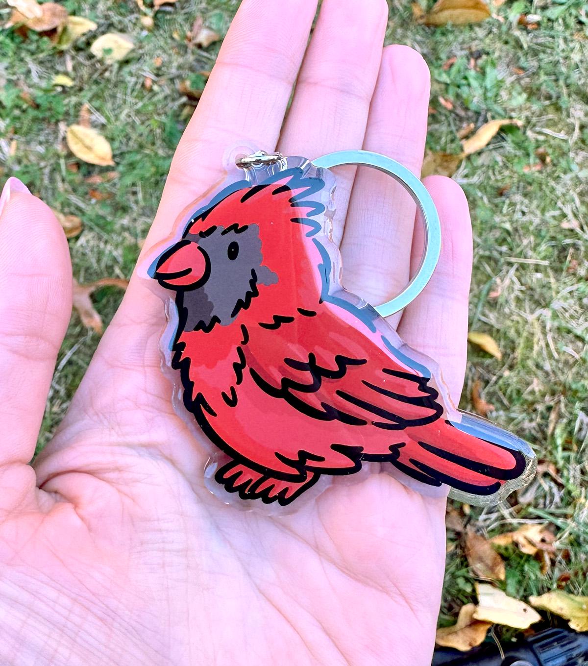 Cardinal Keychain