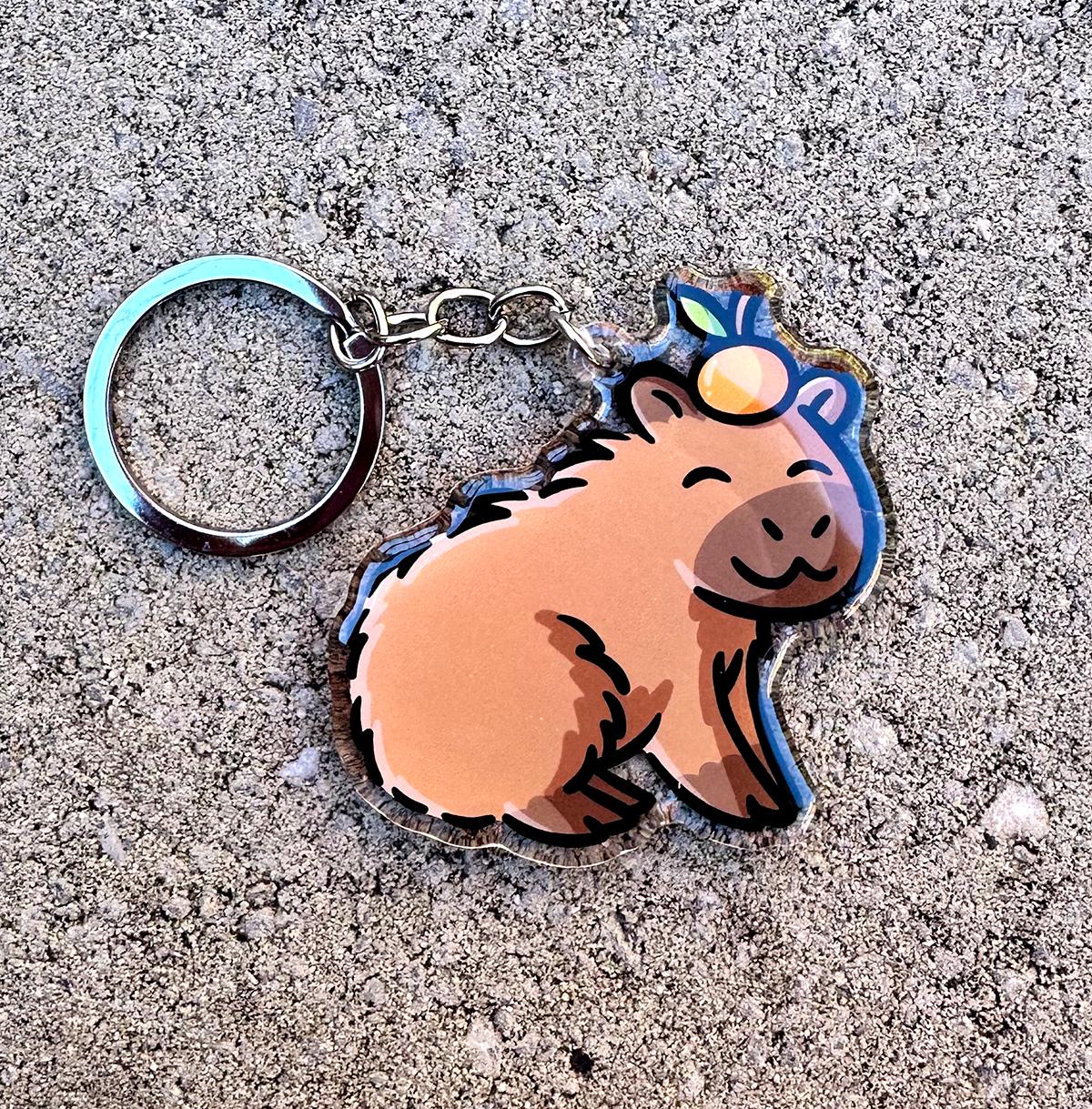Capybara Keychain