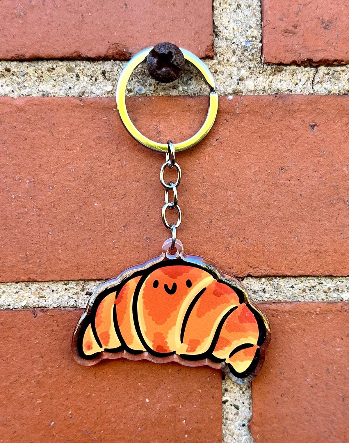 Croissant Keychain