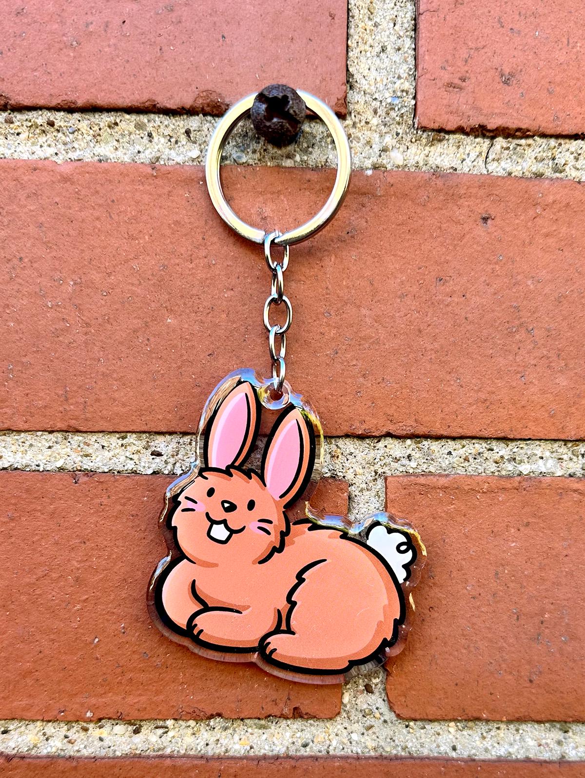 Bunny Keychain (Brown)