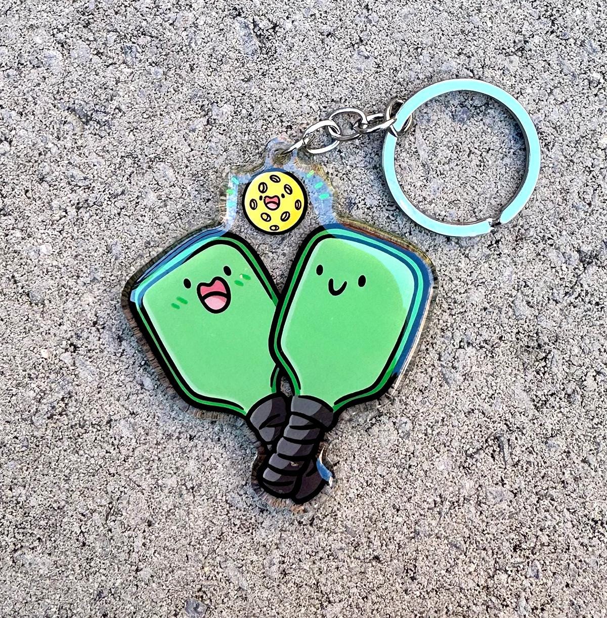 Pickleball Keychain