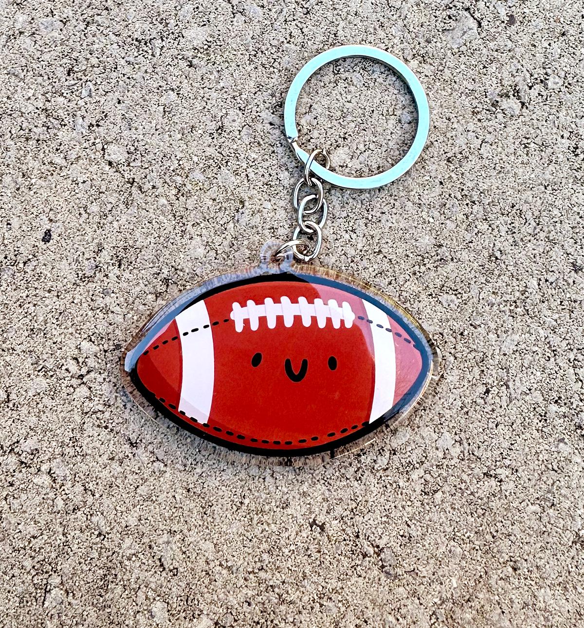 Football Keychain