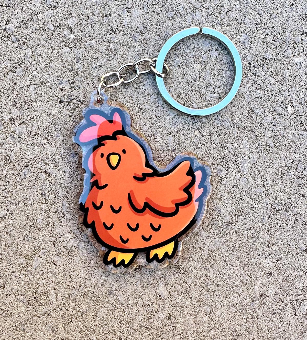 Chicken Keychain