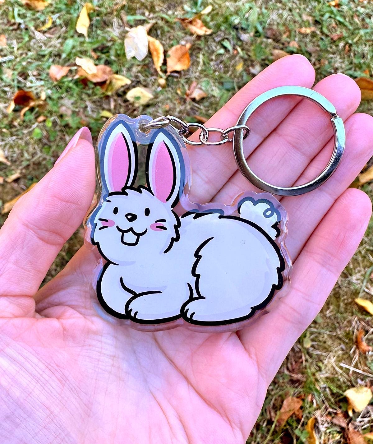 Bunny Keychain (White)