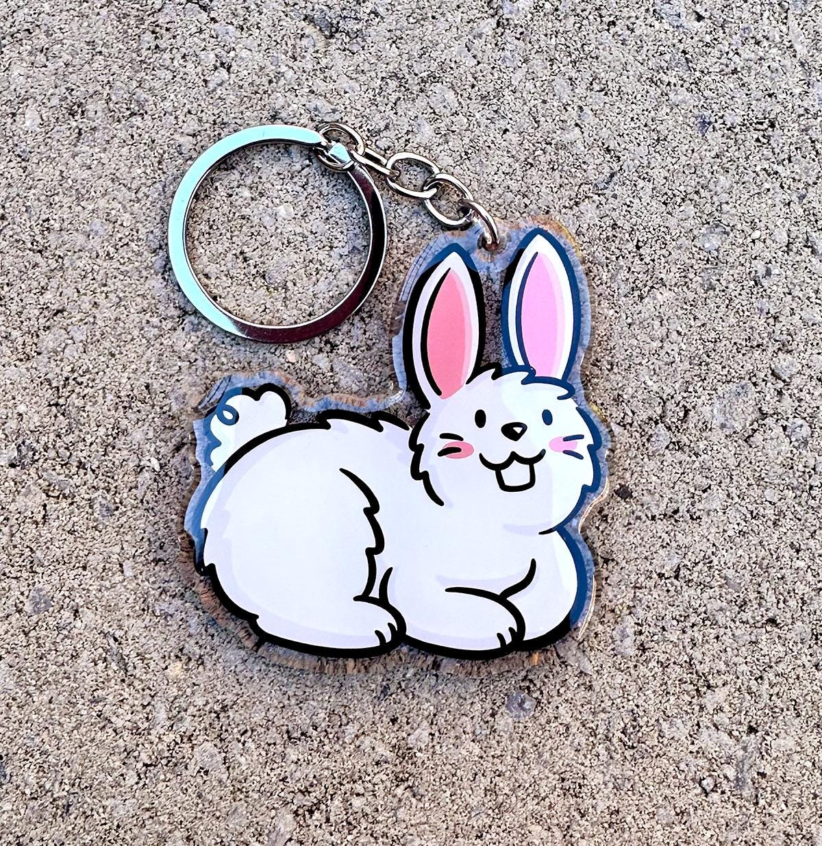 Bunny Keychain (White)
