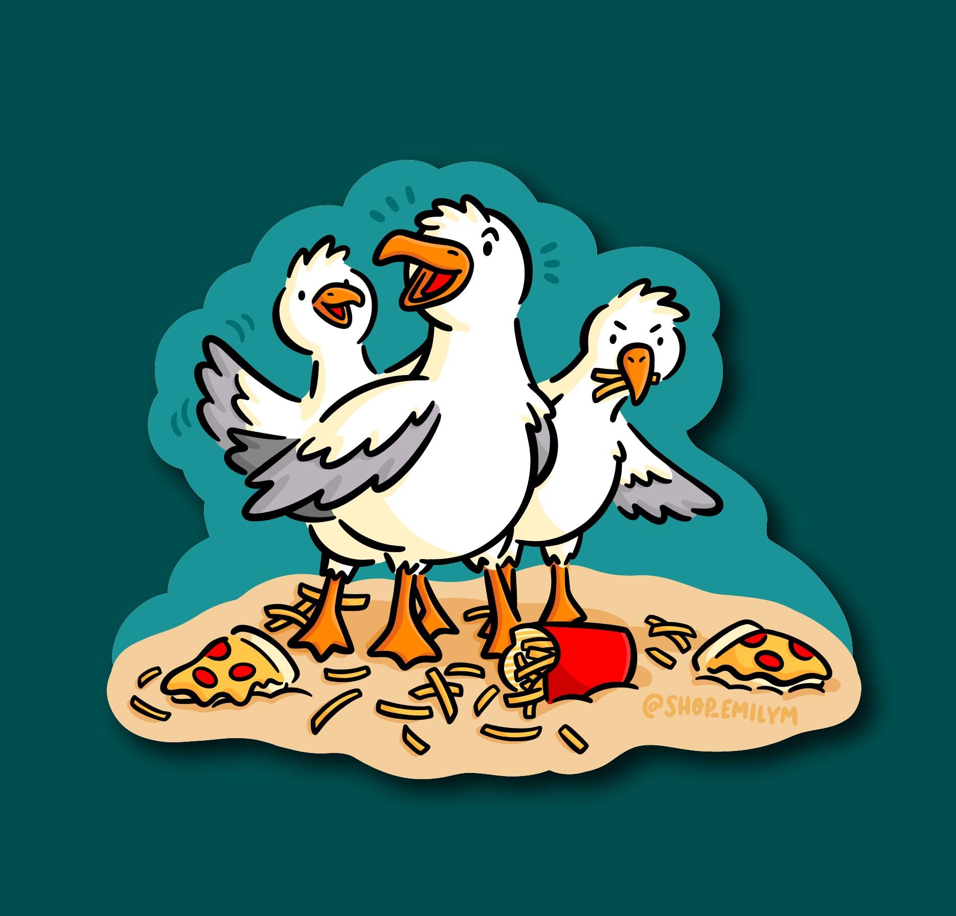 Seagulls Sticker