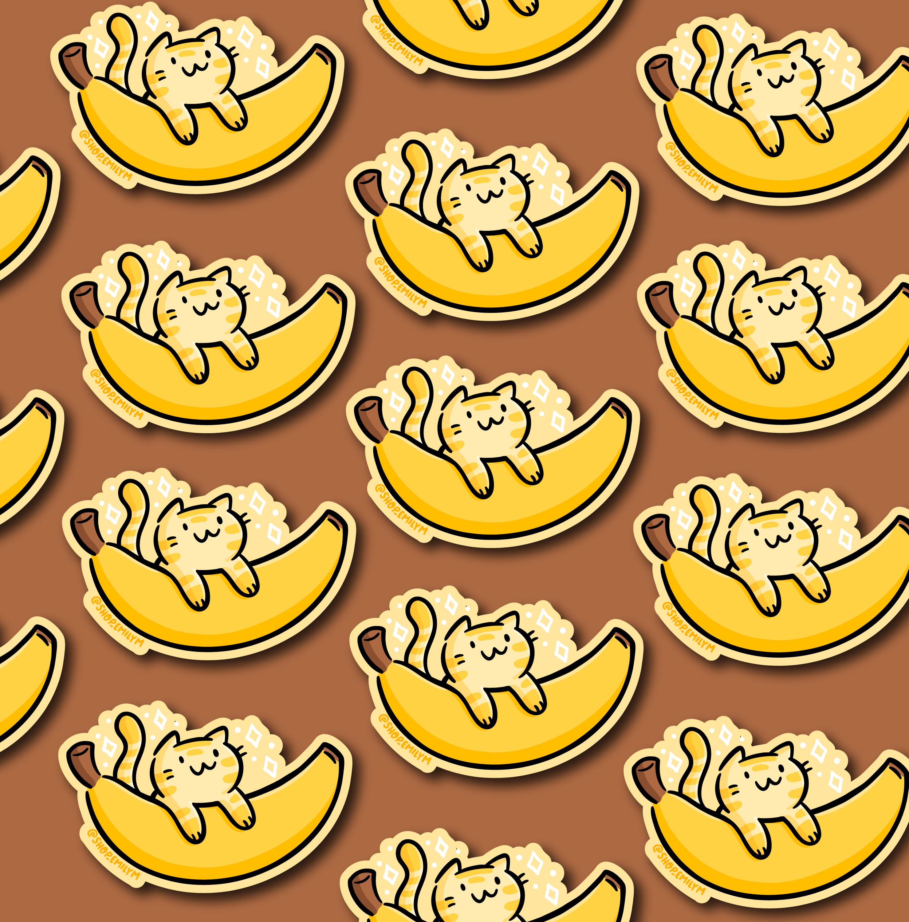 Banana Cat Sticker