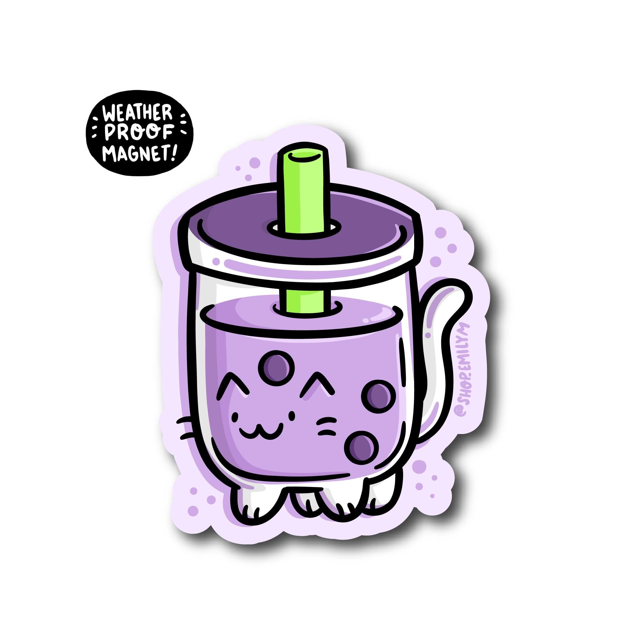 Boba Cat Magnet