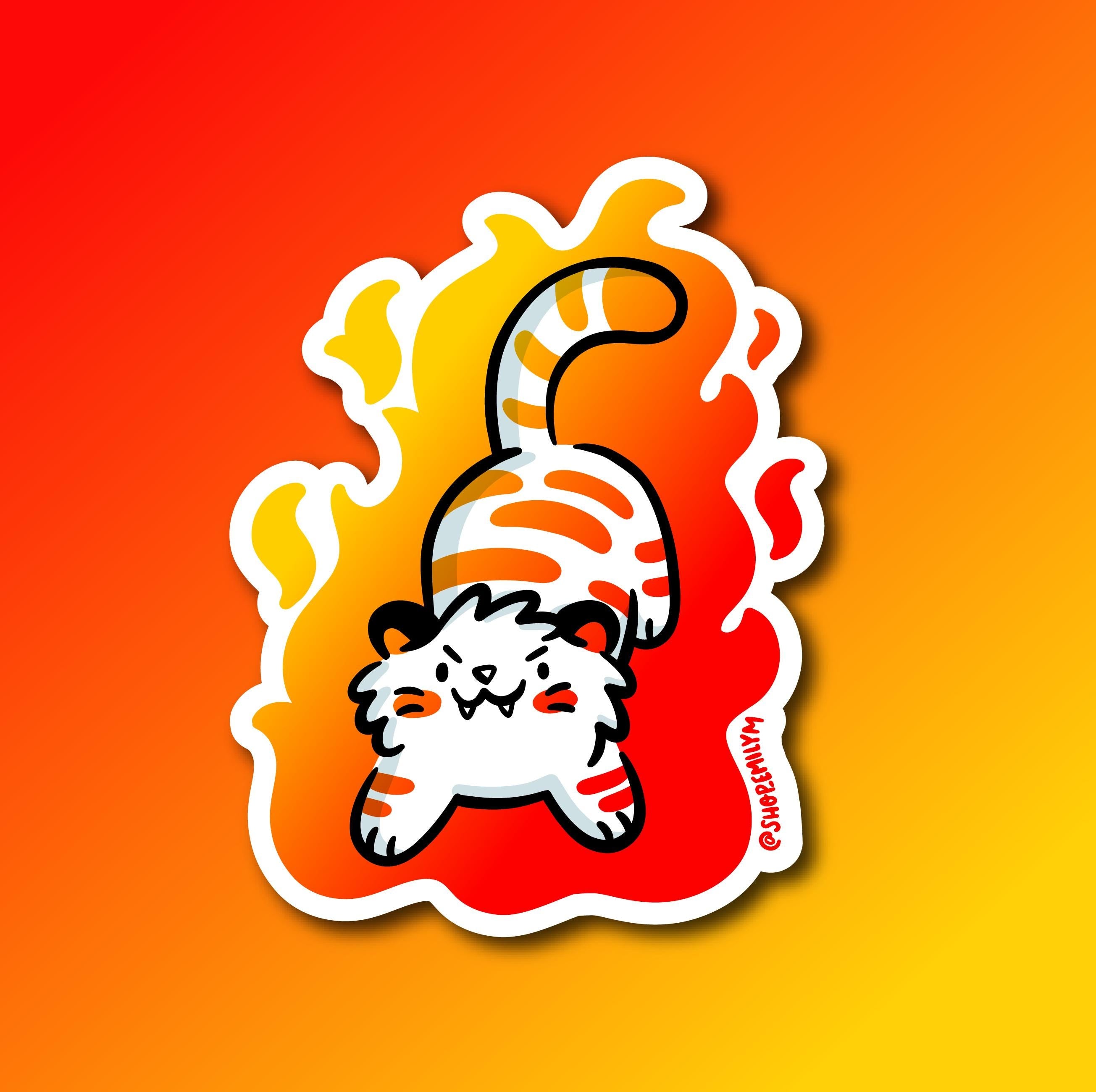 Fire Tiger Magnet