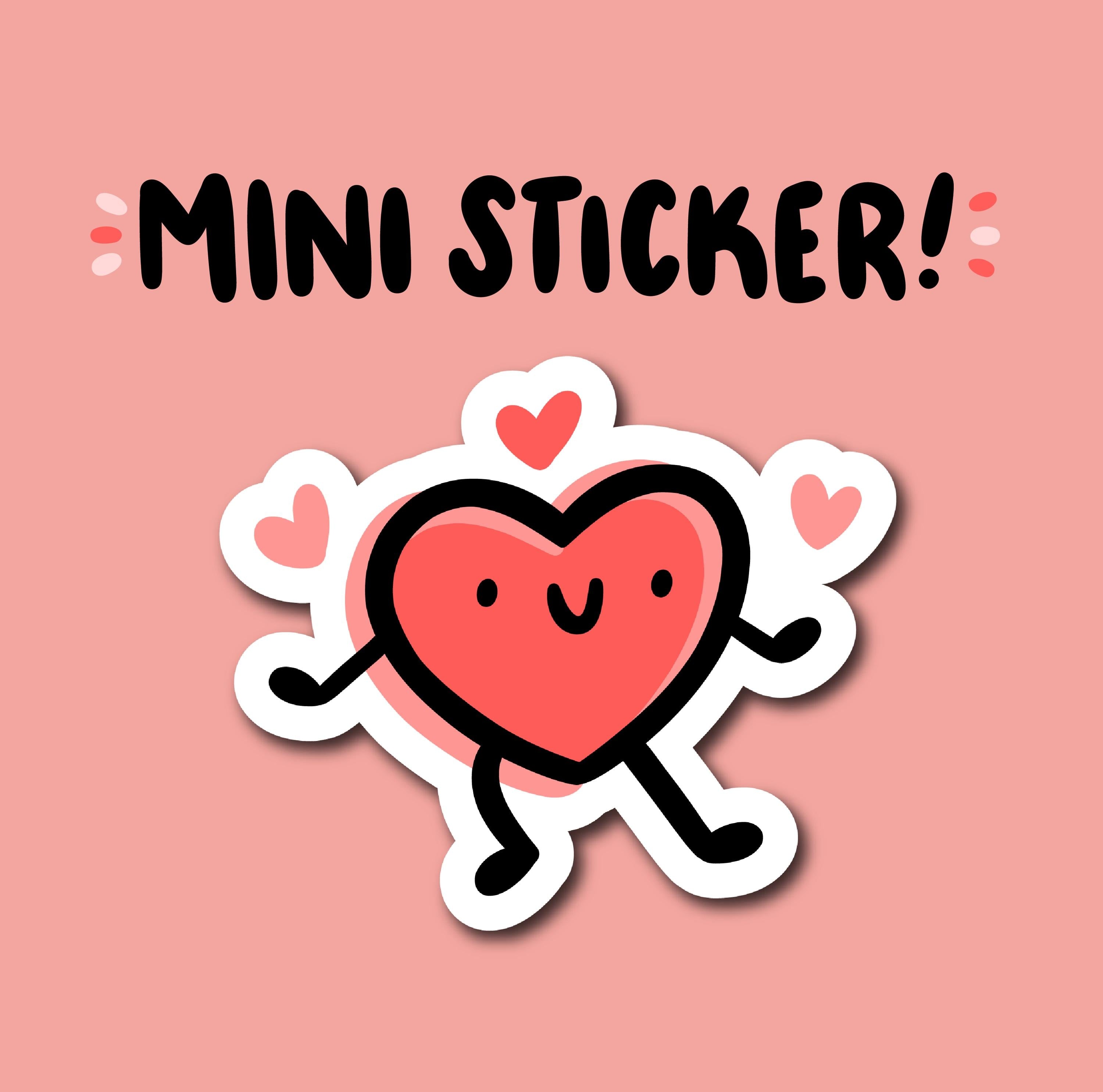 Heart Guy Mini Sticker