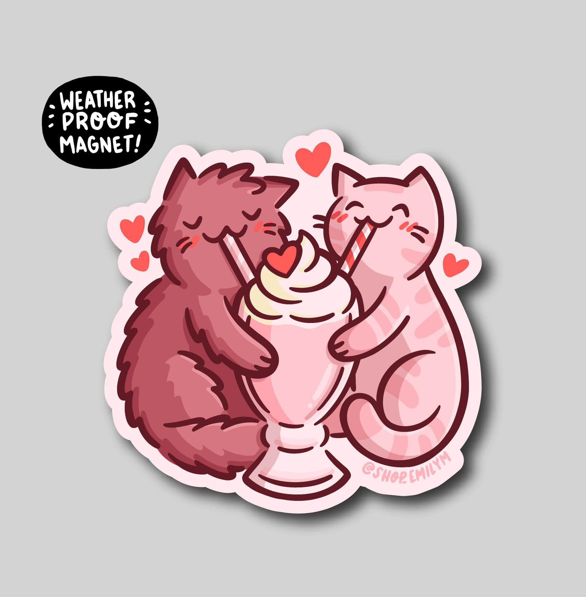 Milkshake Cats Magnet