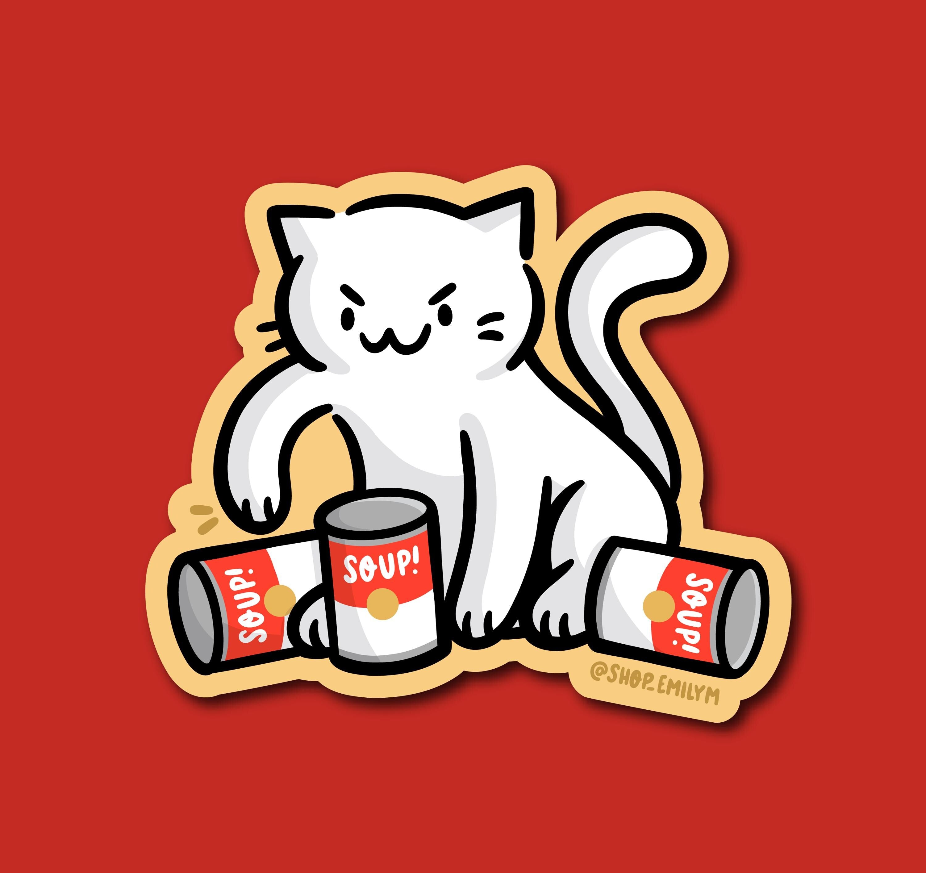 Soup Cat Sticker