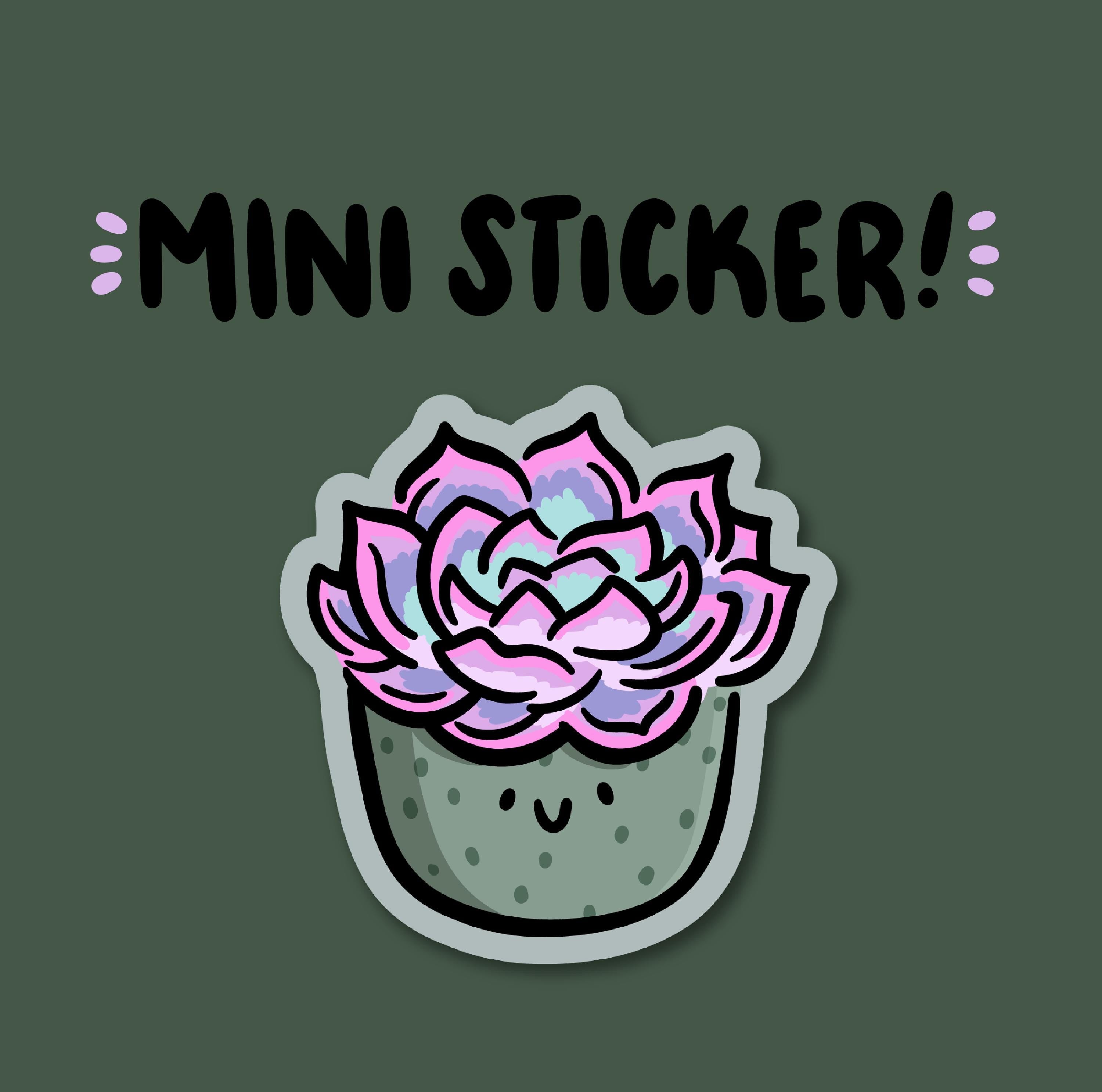 Purple Succulent Mini Sticker