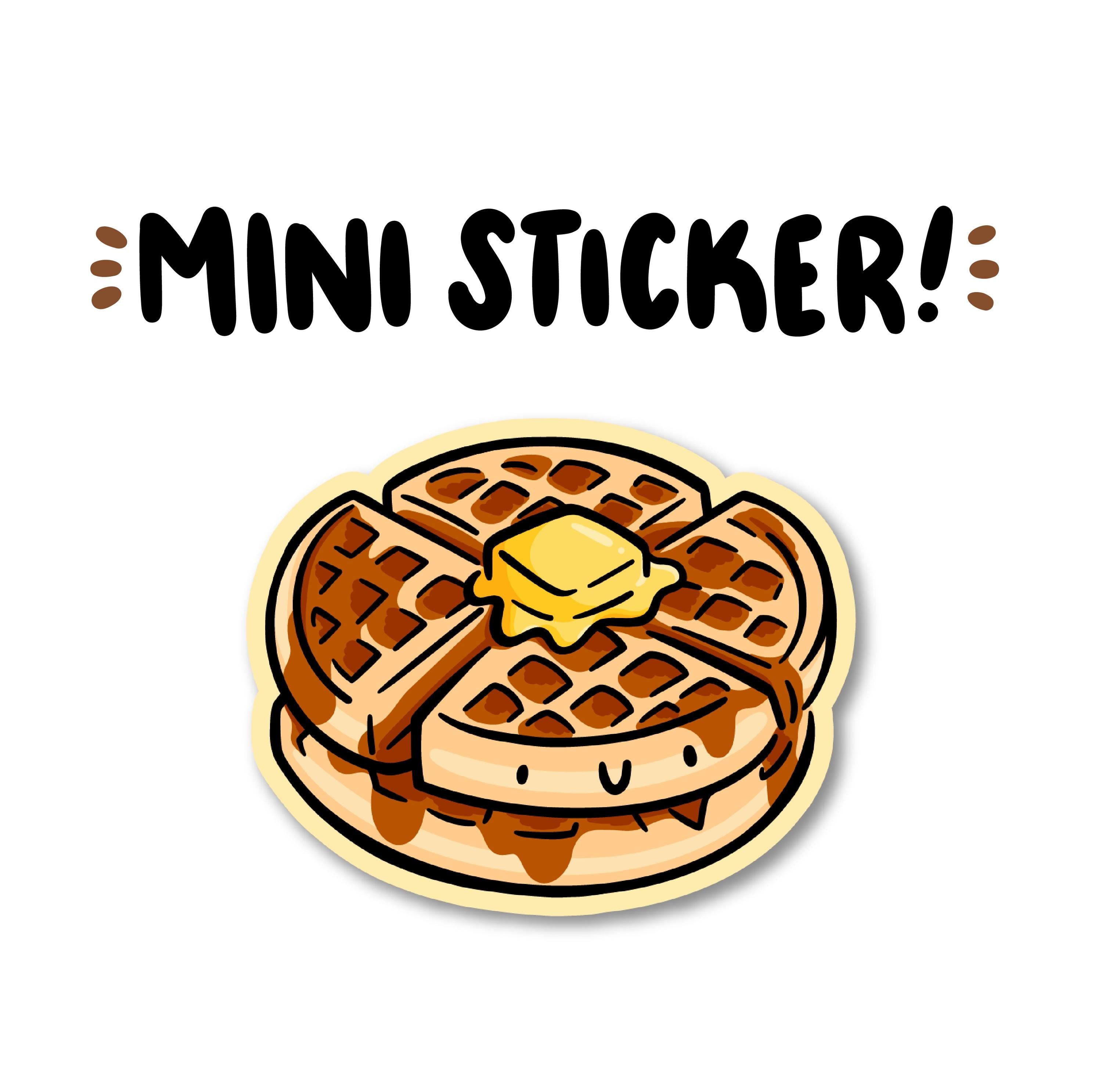 Waffles Mini Sticker
