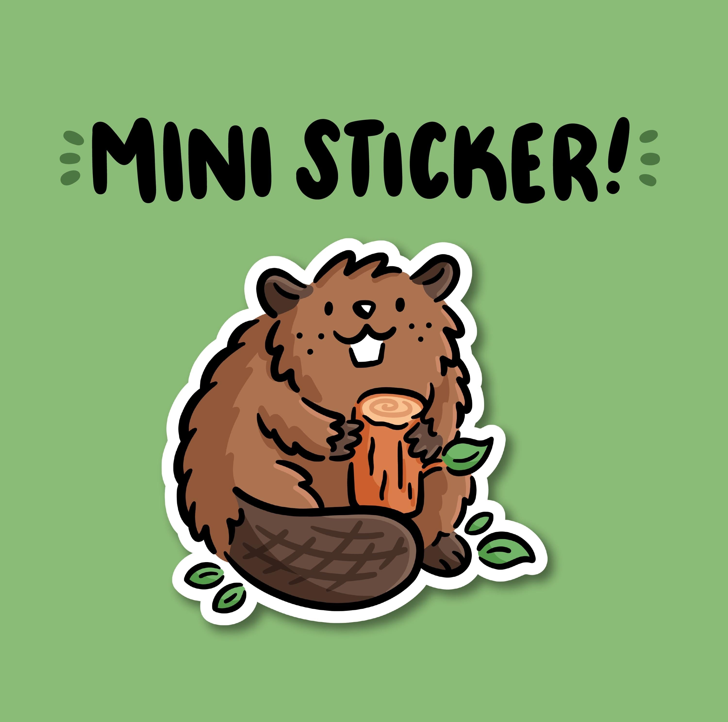 Beaver Mini Sticker