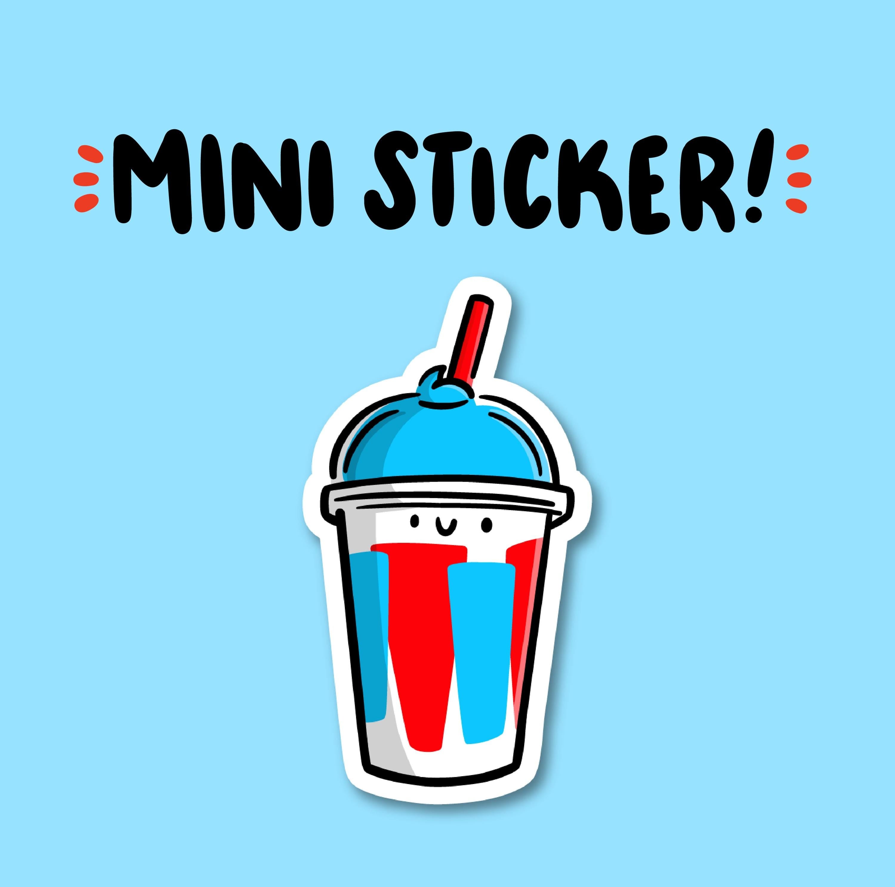 Blue Slushee Mini Sticker