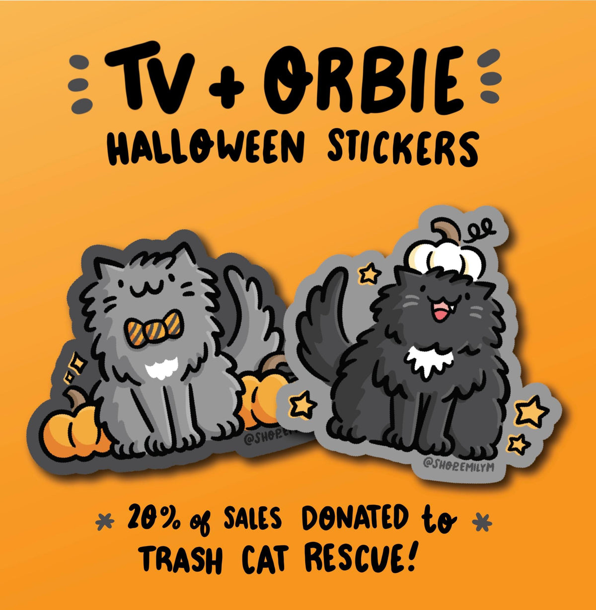 TV & Orbie Halloween Sticker Bundle