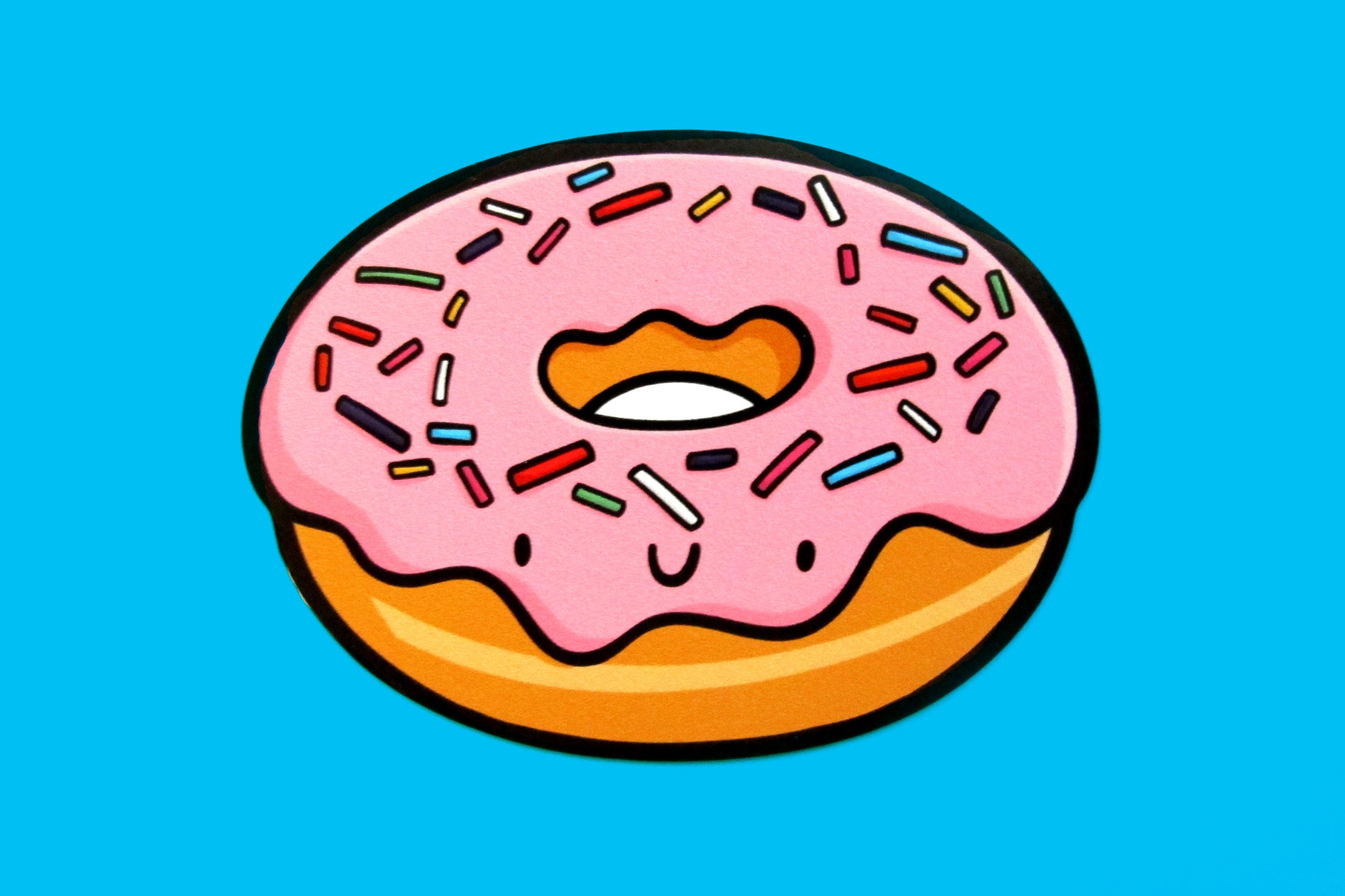 Pink Donut Sticker