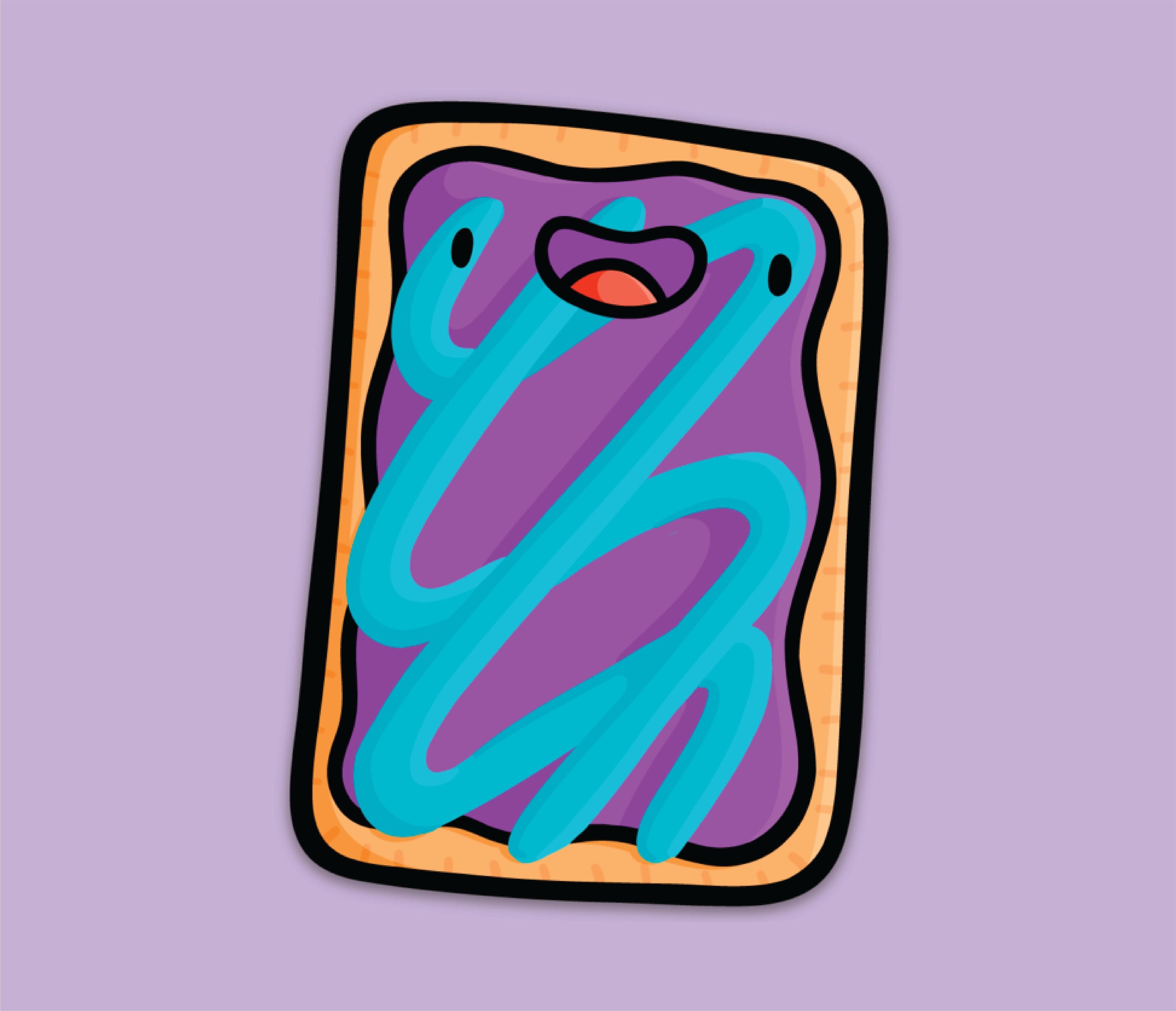 Toaster Pastry Sticker (Wild Berry)