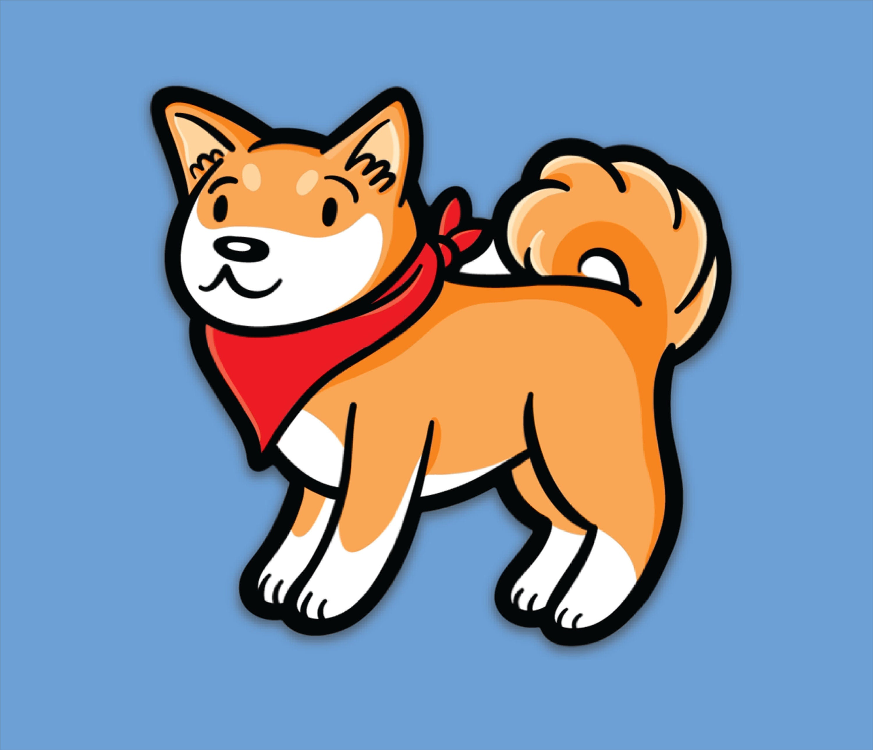 Shiba Inu Sticker (Tan)