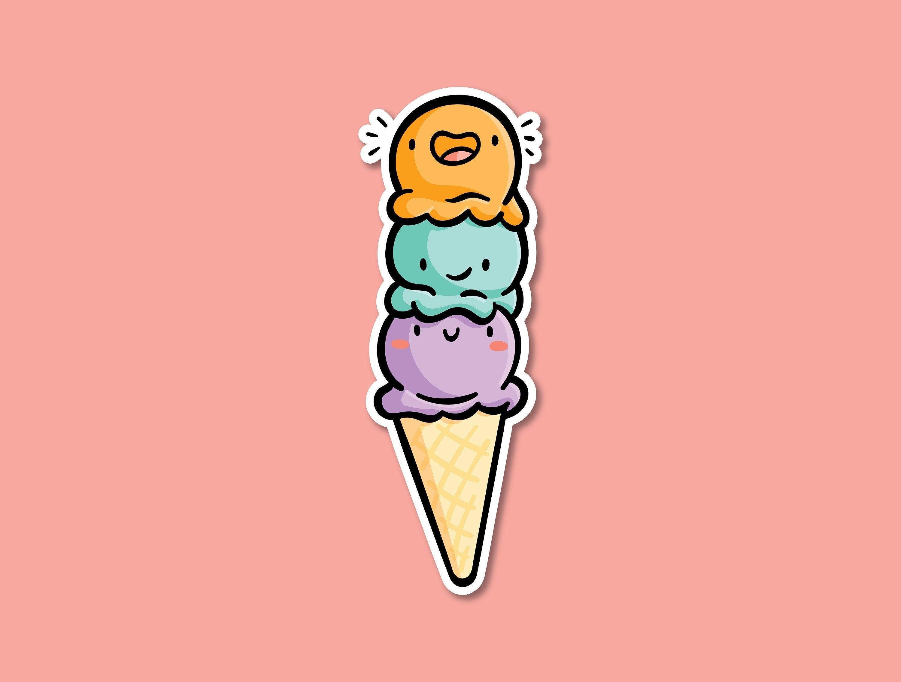 Ice Cream Cone Sticker