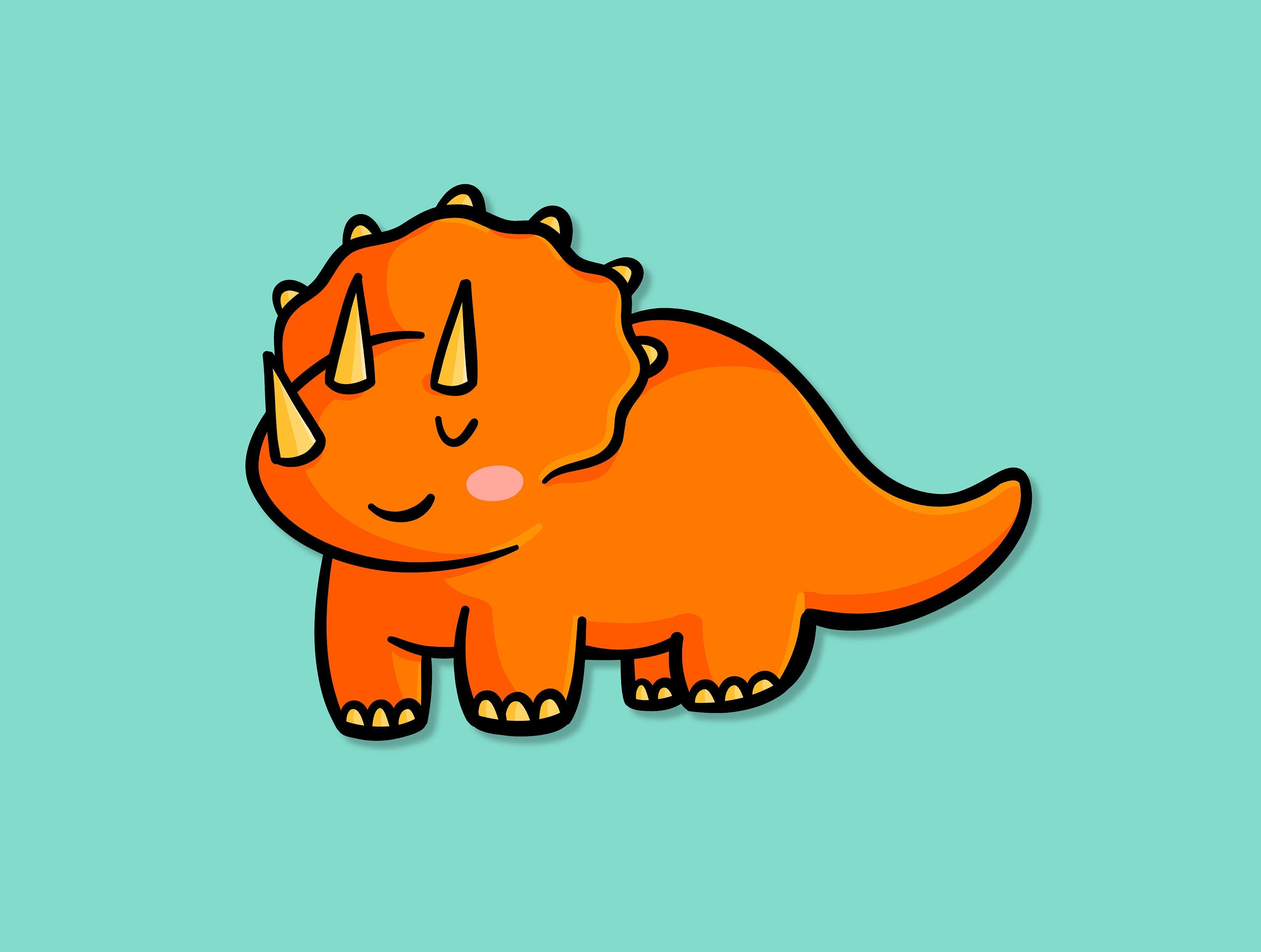 Triceratops Sticker