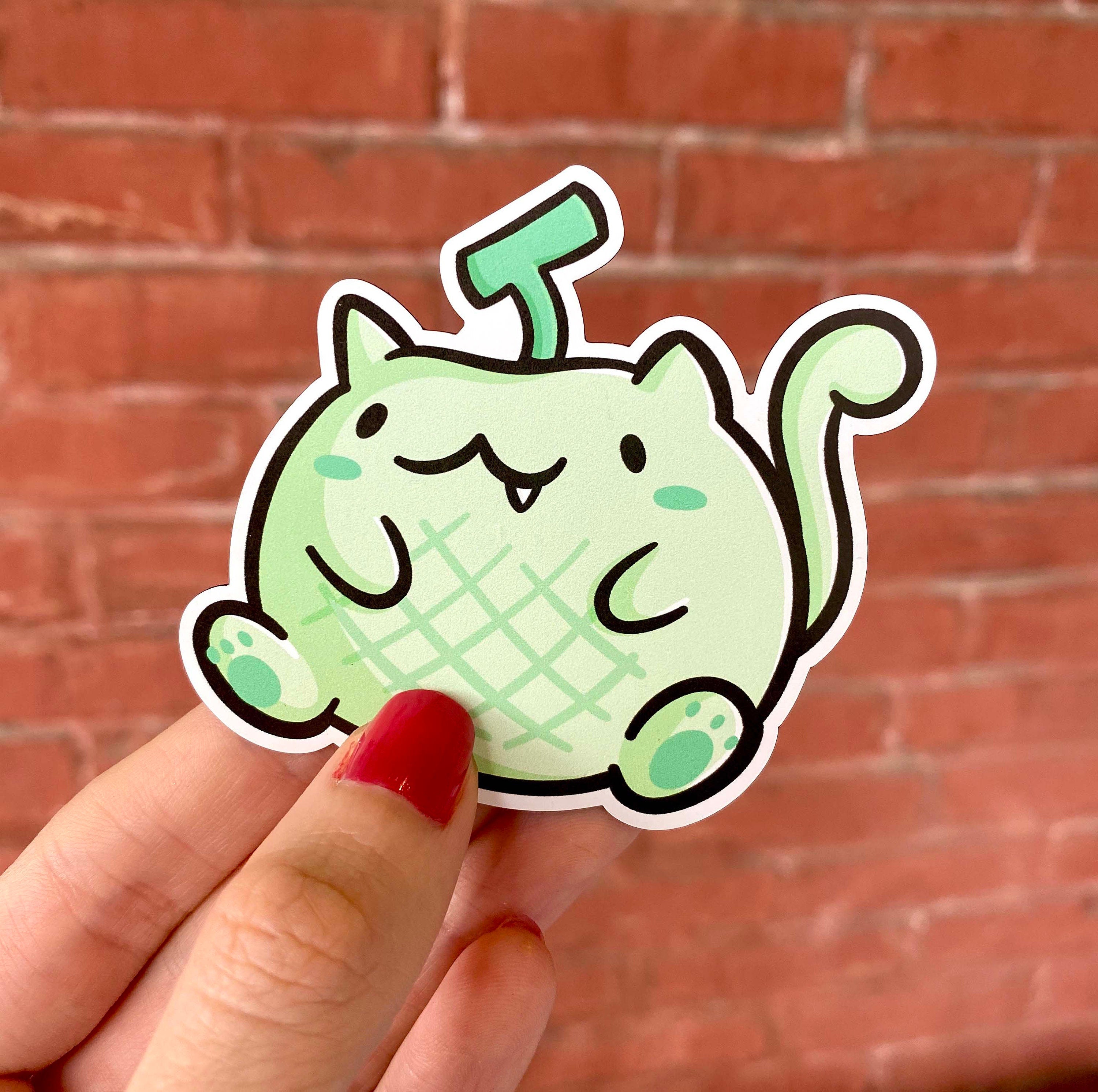 Melon Cat Magnet