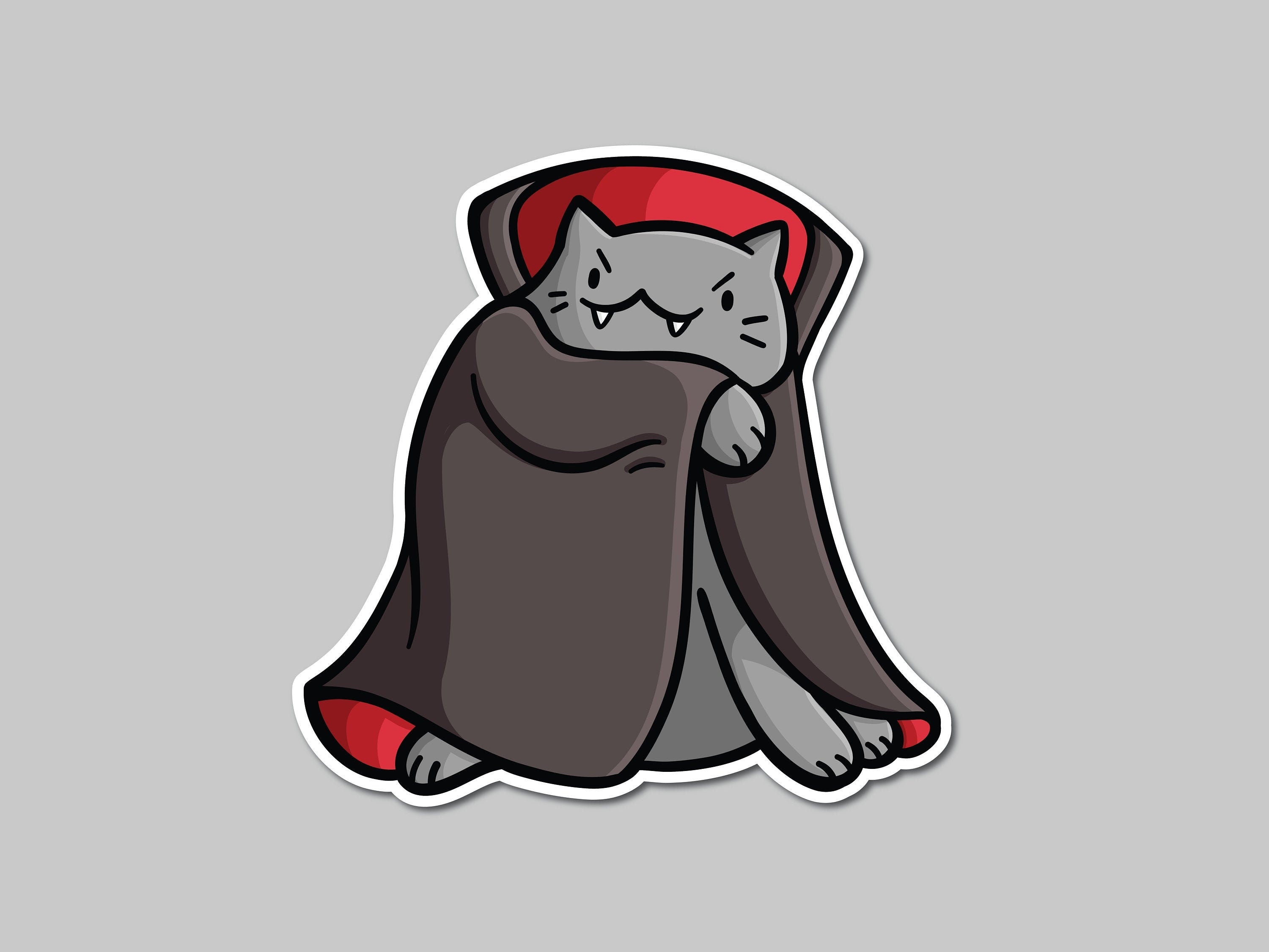 Vampire Cat Sticker