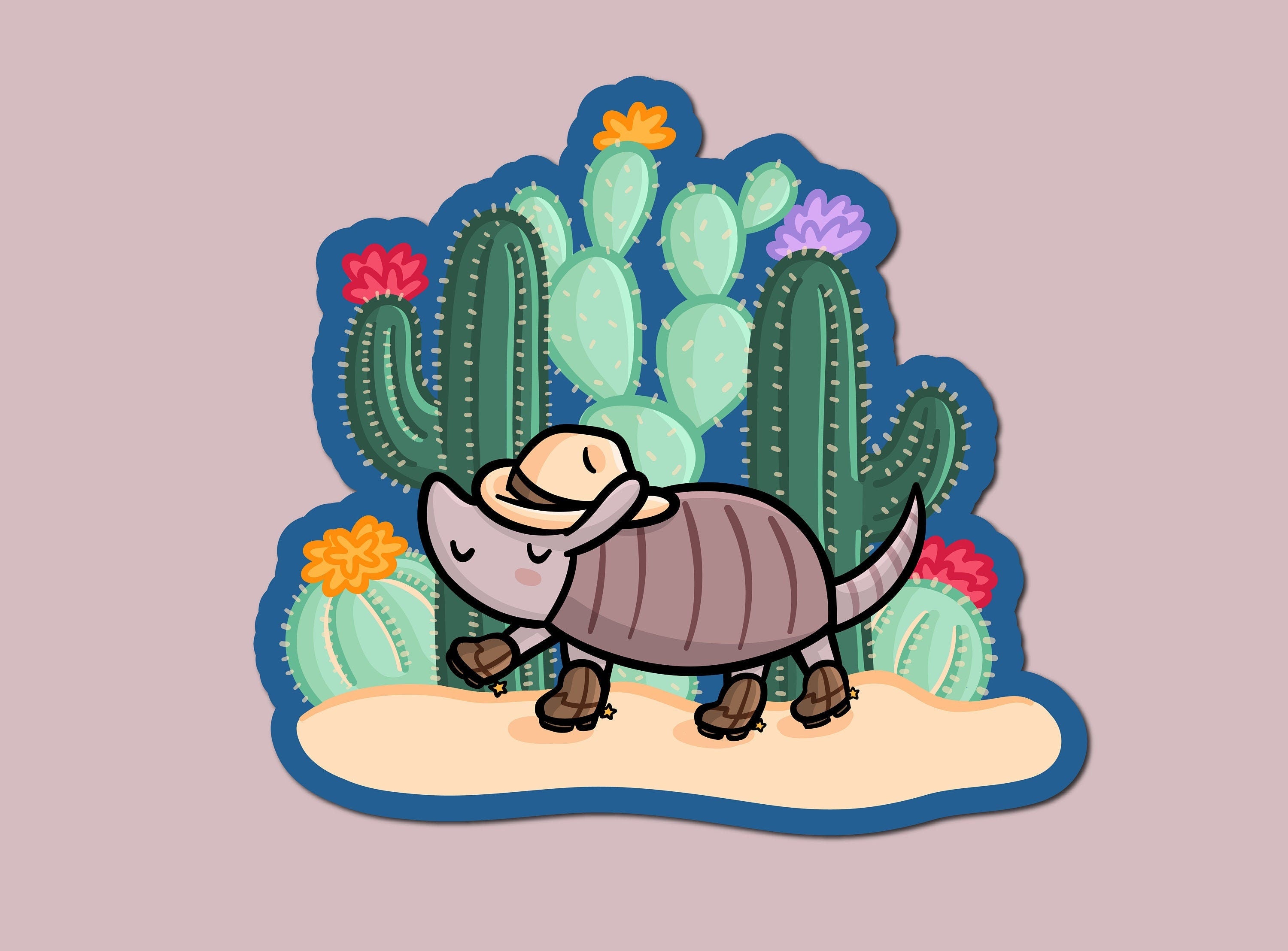 Armadillo Sticker