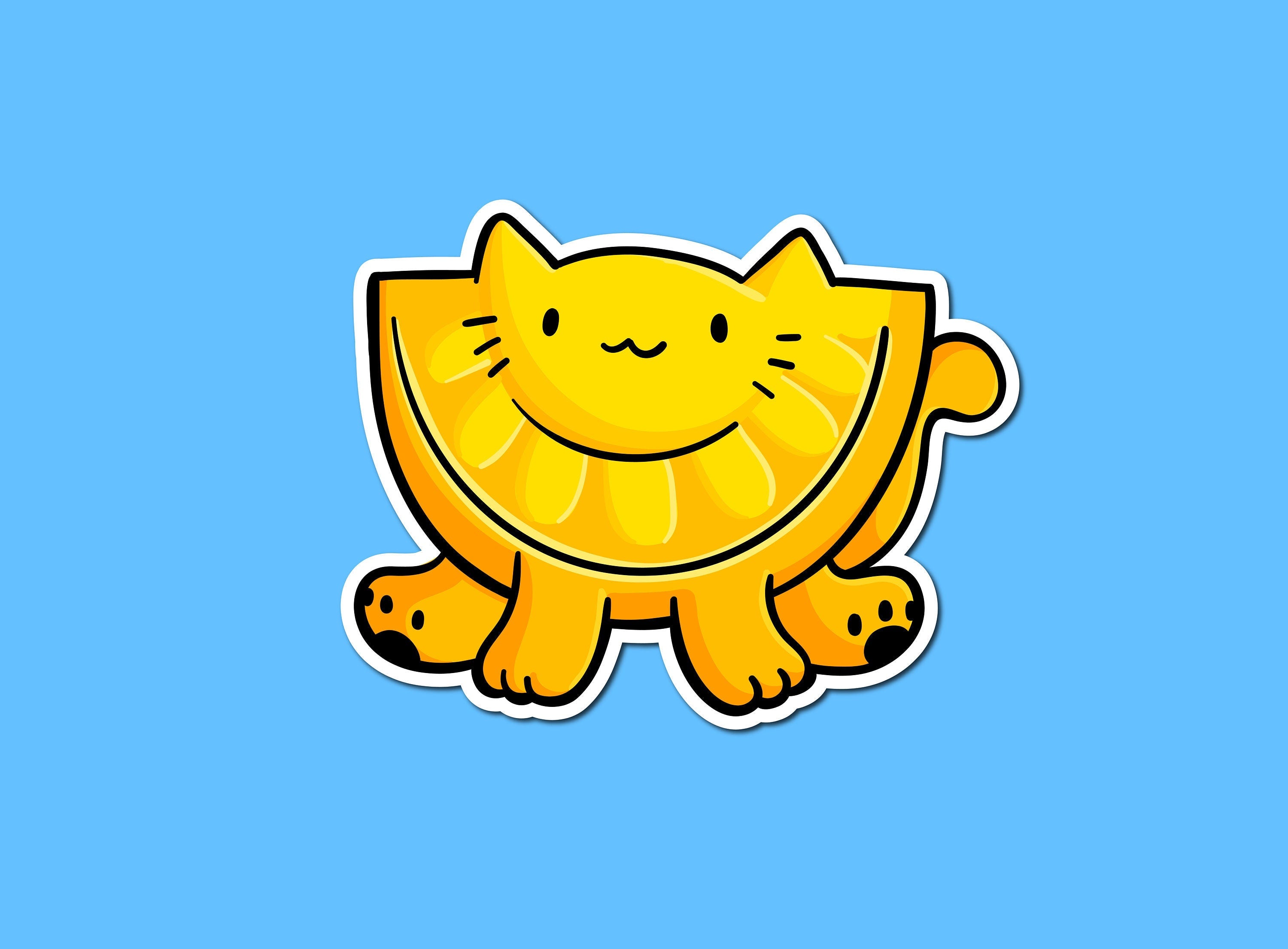 Lemon Cat Sticker