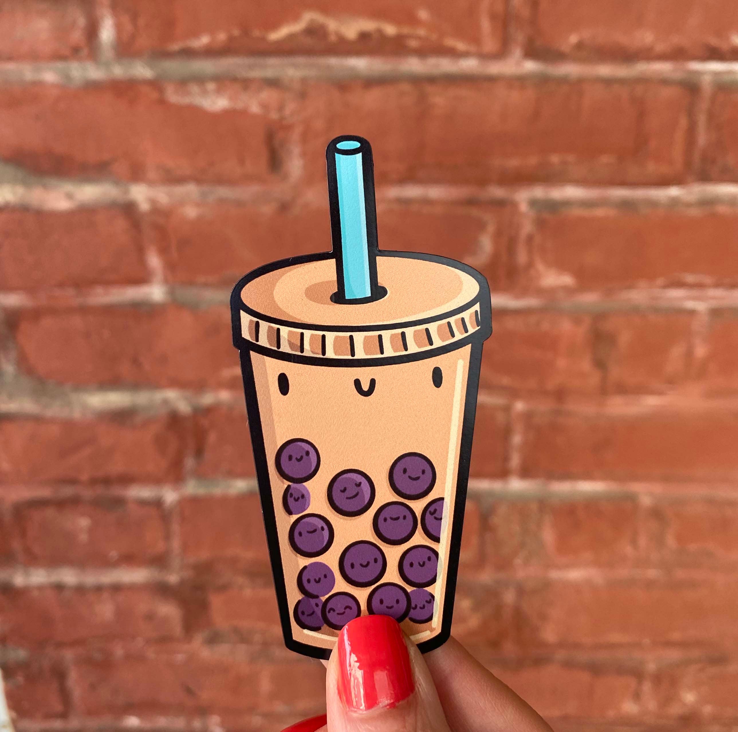 Tan Bubble Tea Magnet