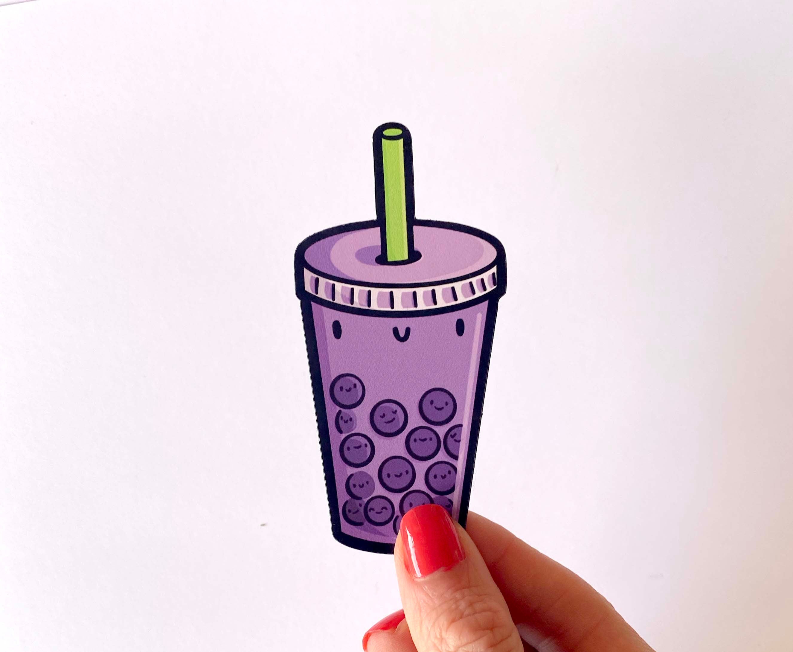 Bubble Tea Magnet (Taro)