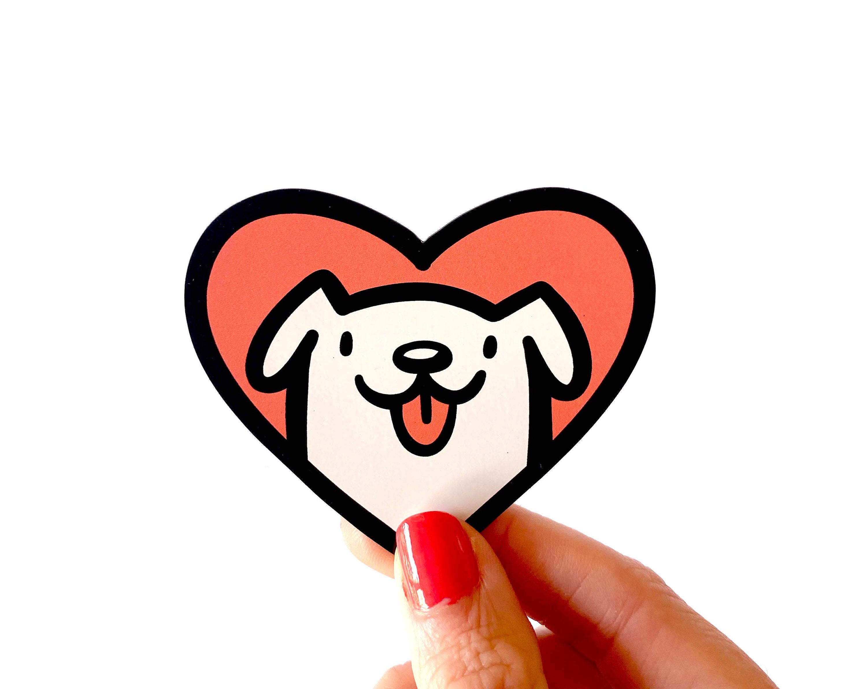 Dog Heart Magnet
