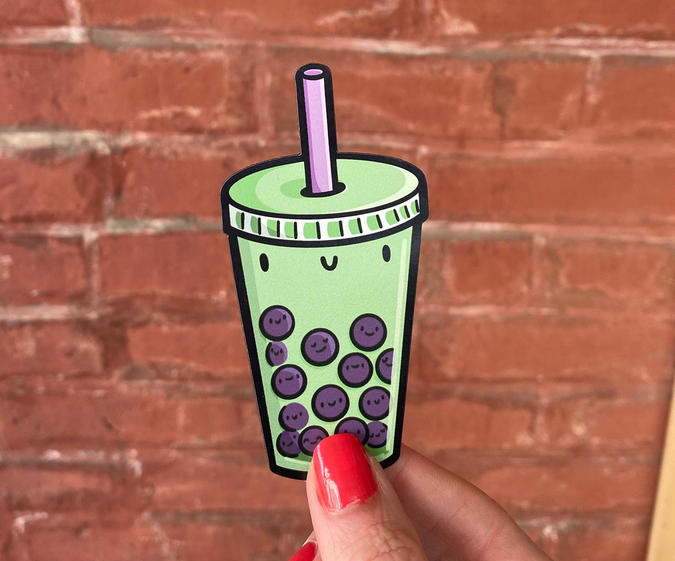 Bubble Tea (Matcha) Magnet