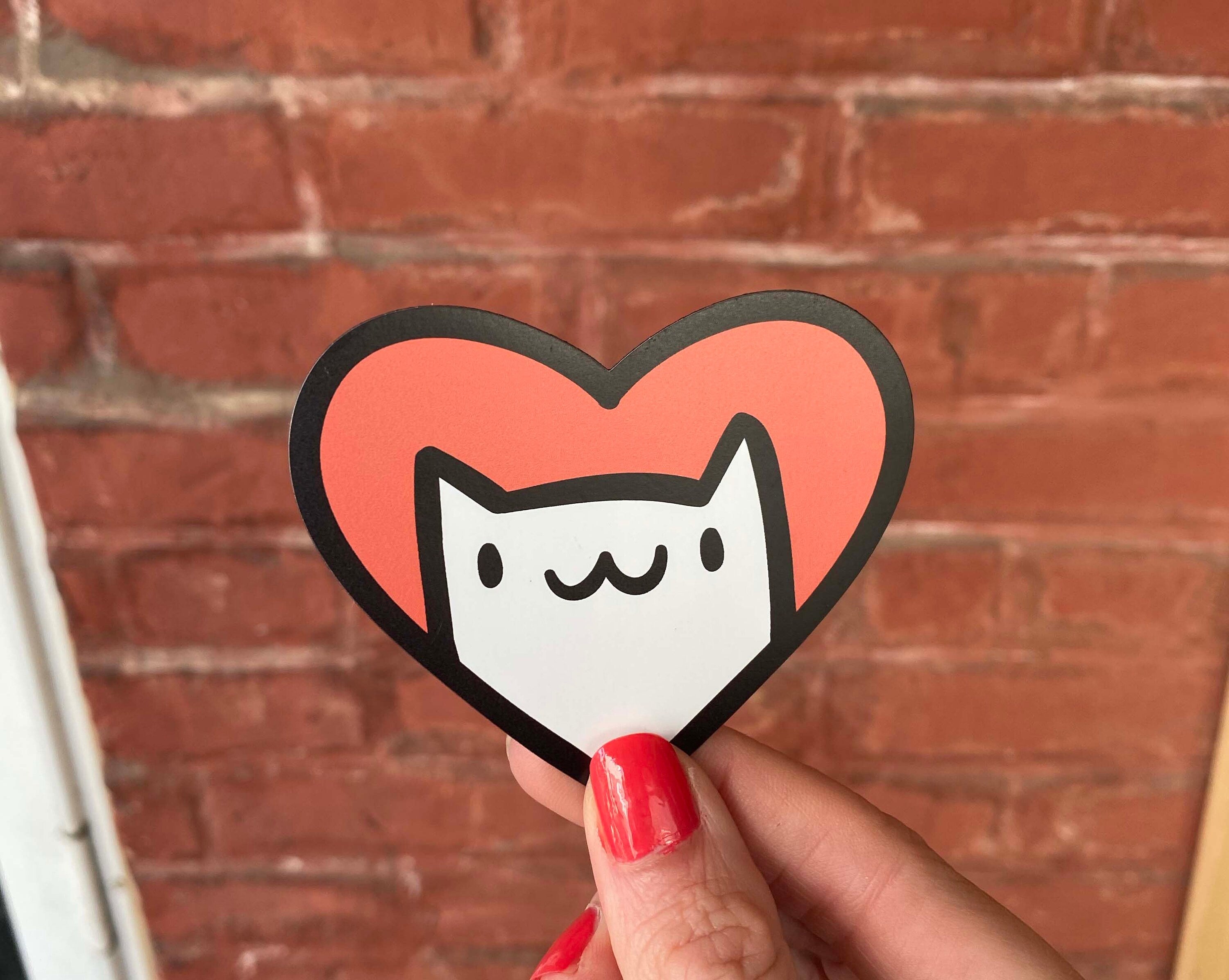 Cat Heart Magnet