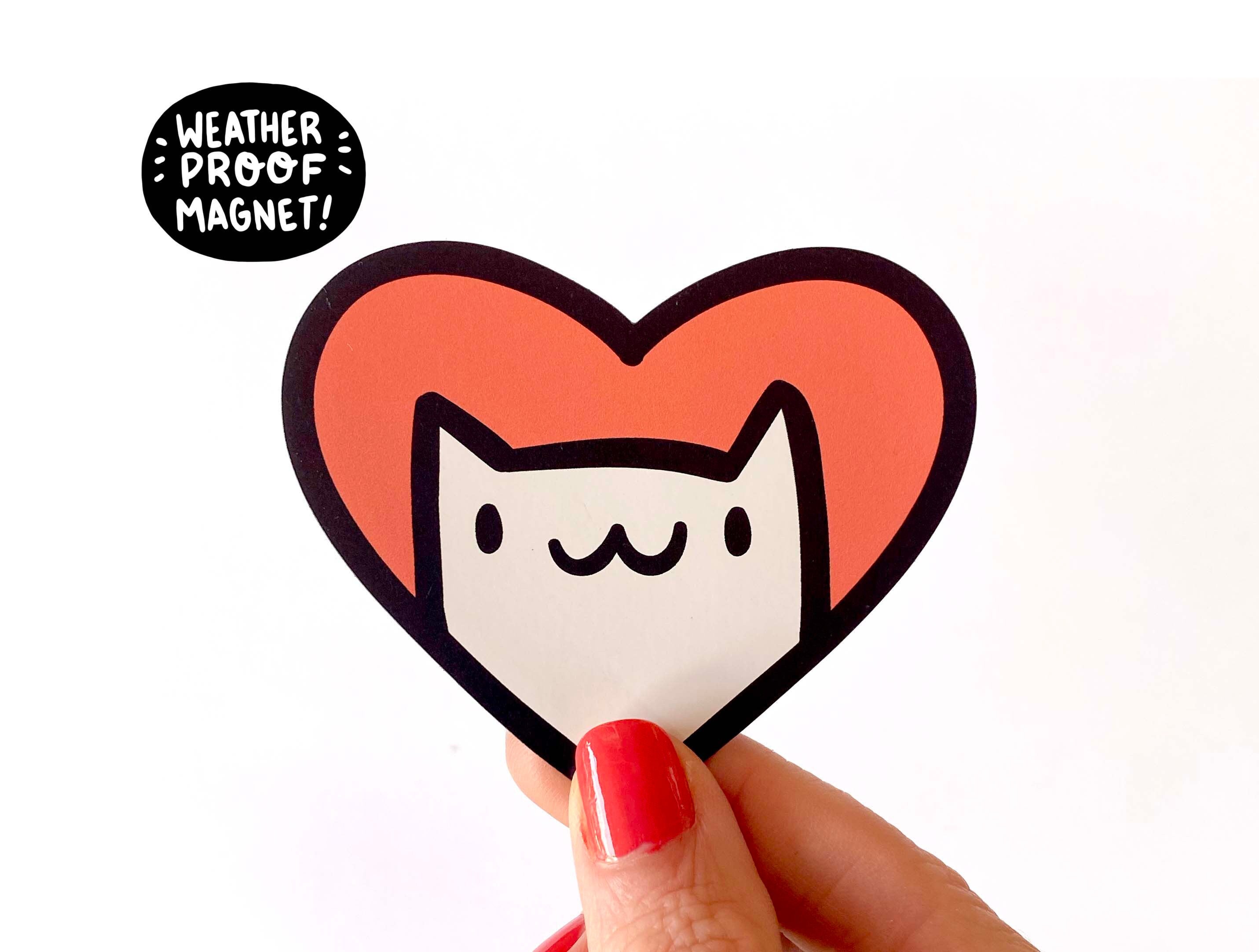 Cat Heart Magnet