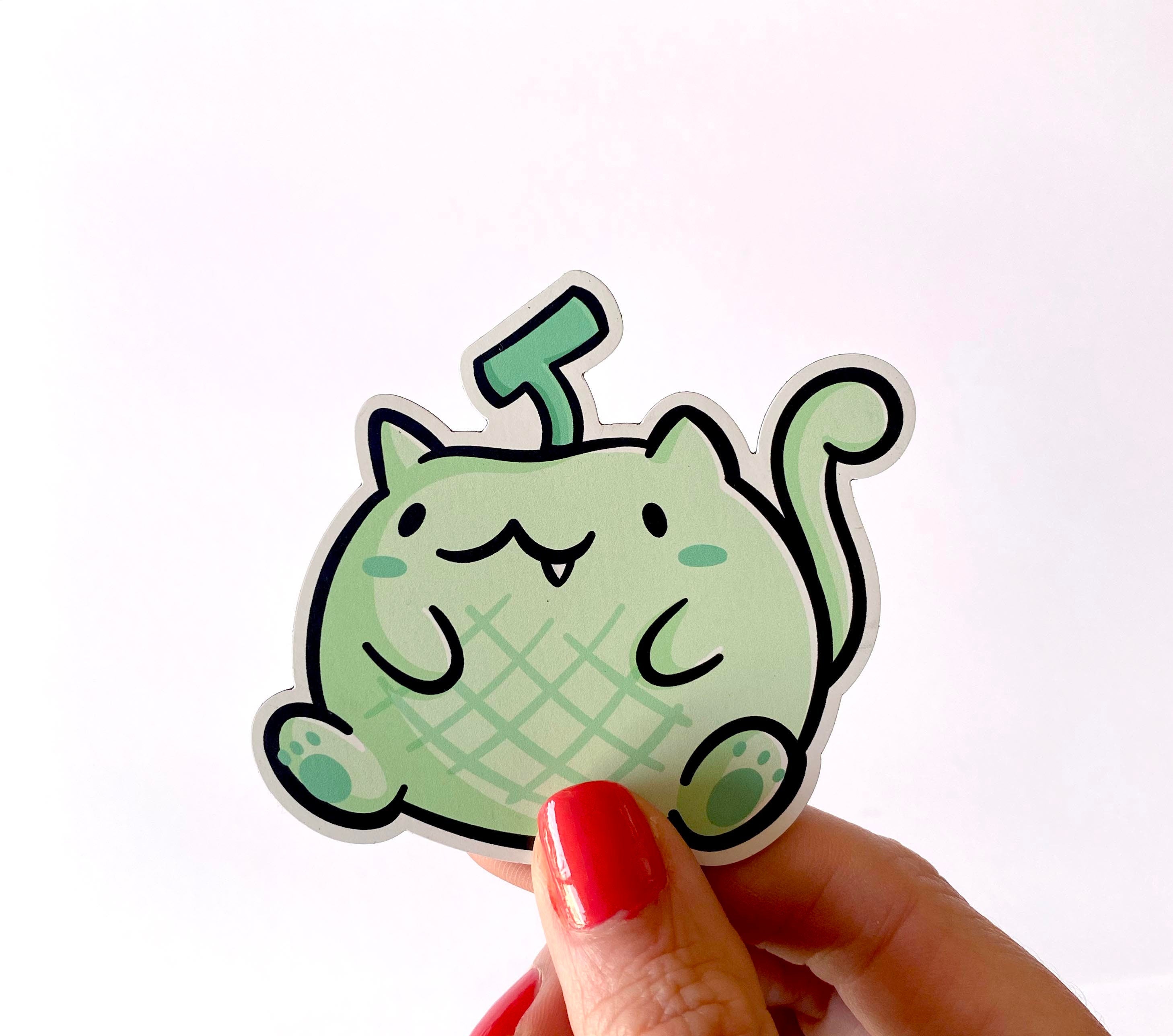 Melon Cat Magnet