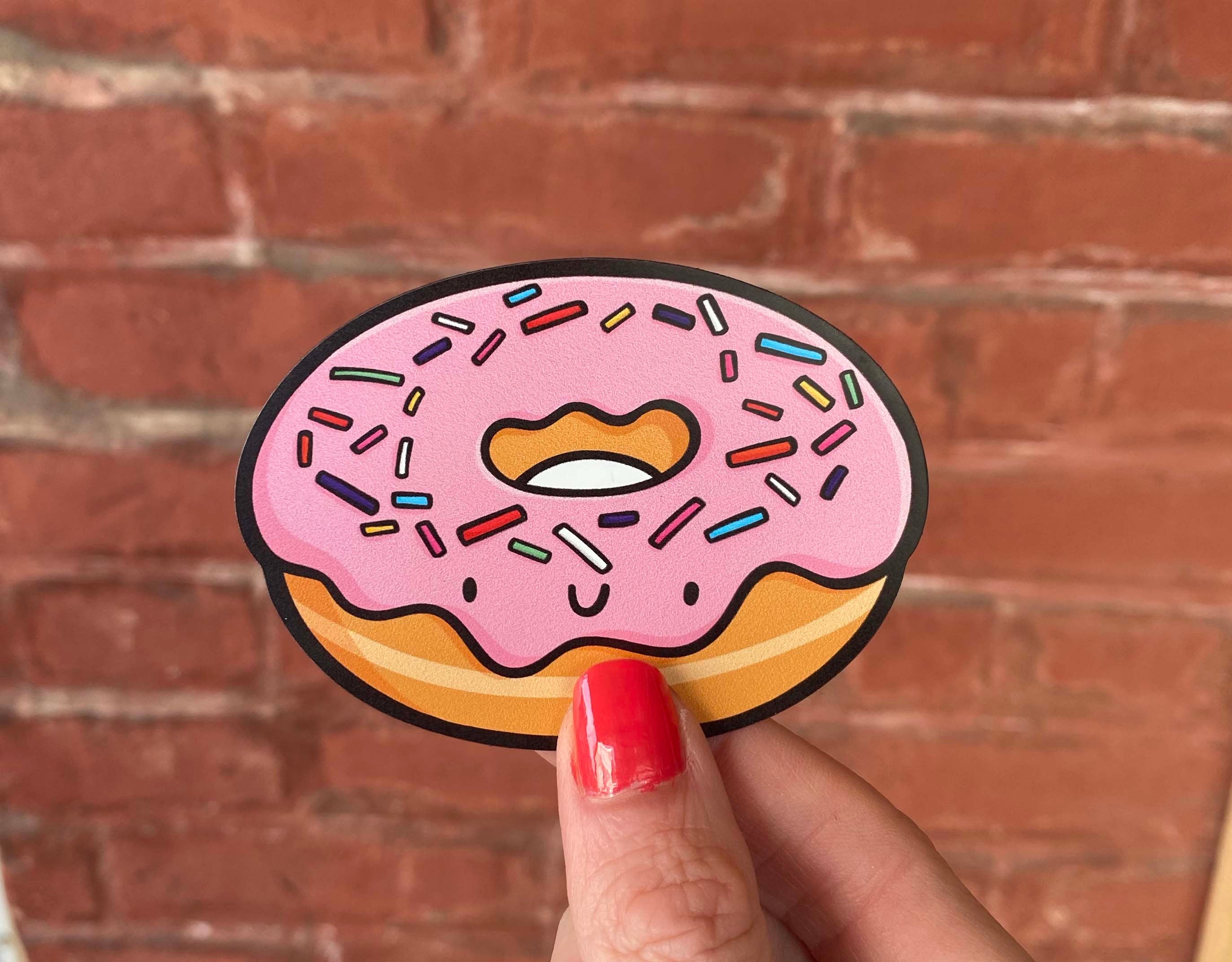 Pink Donut Magnet