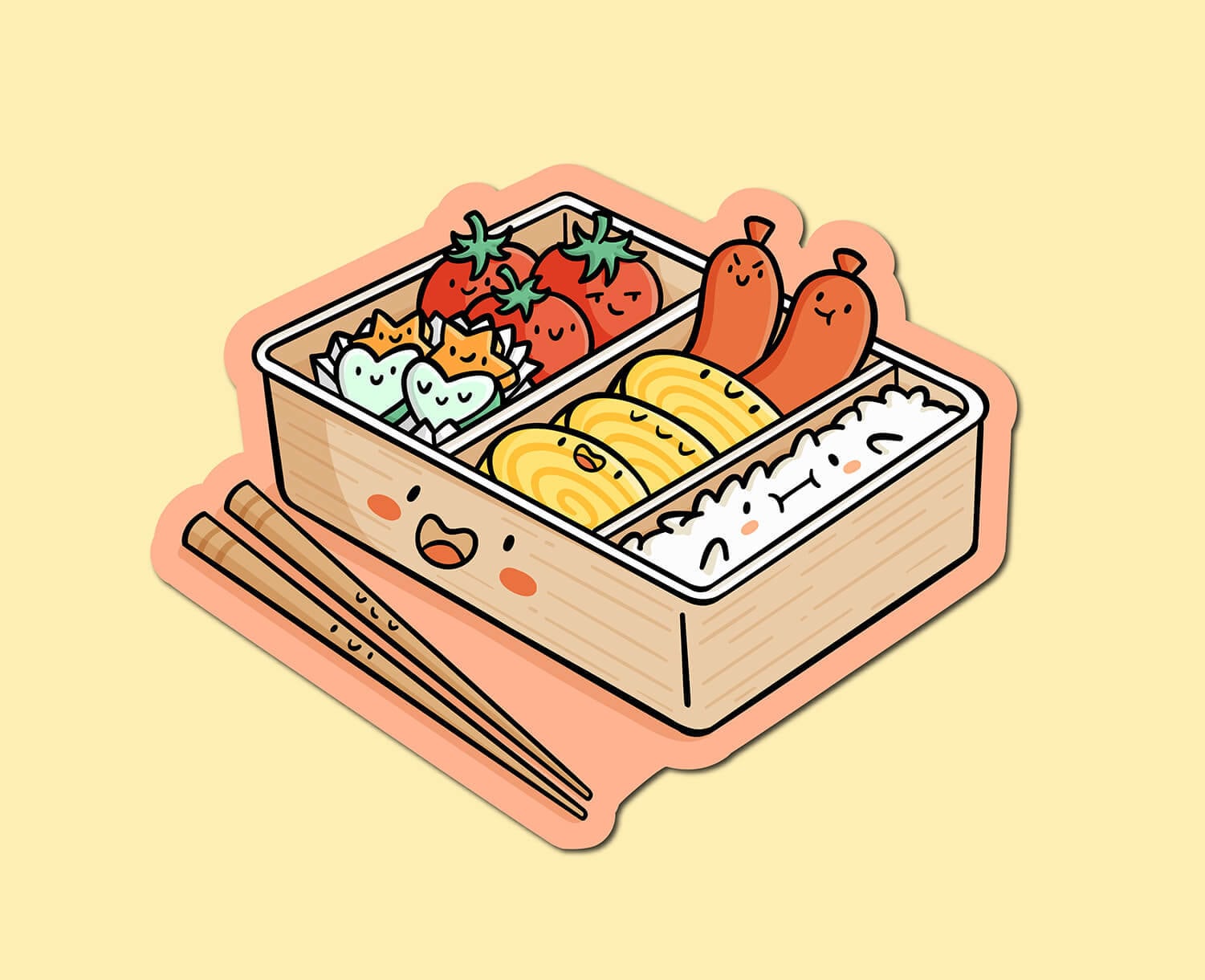 Bento Box Sticker