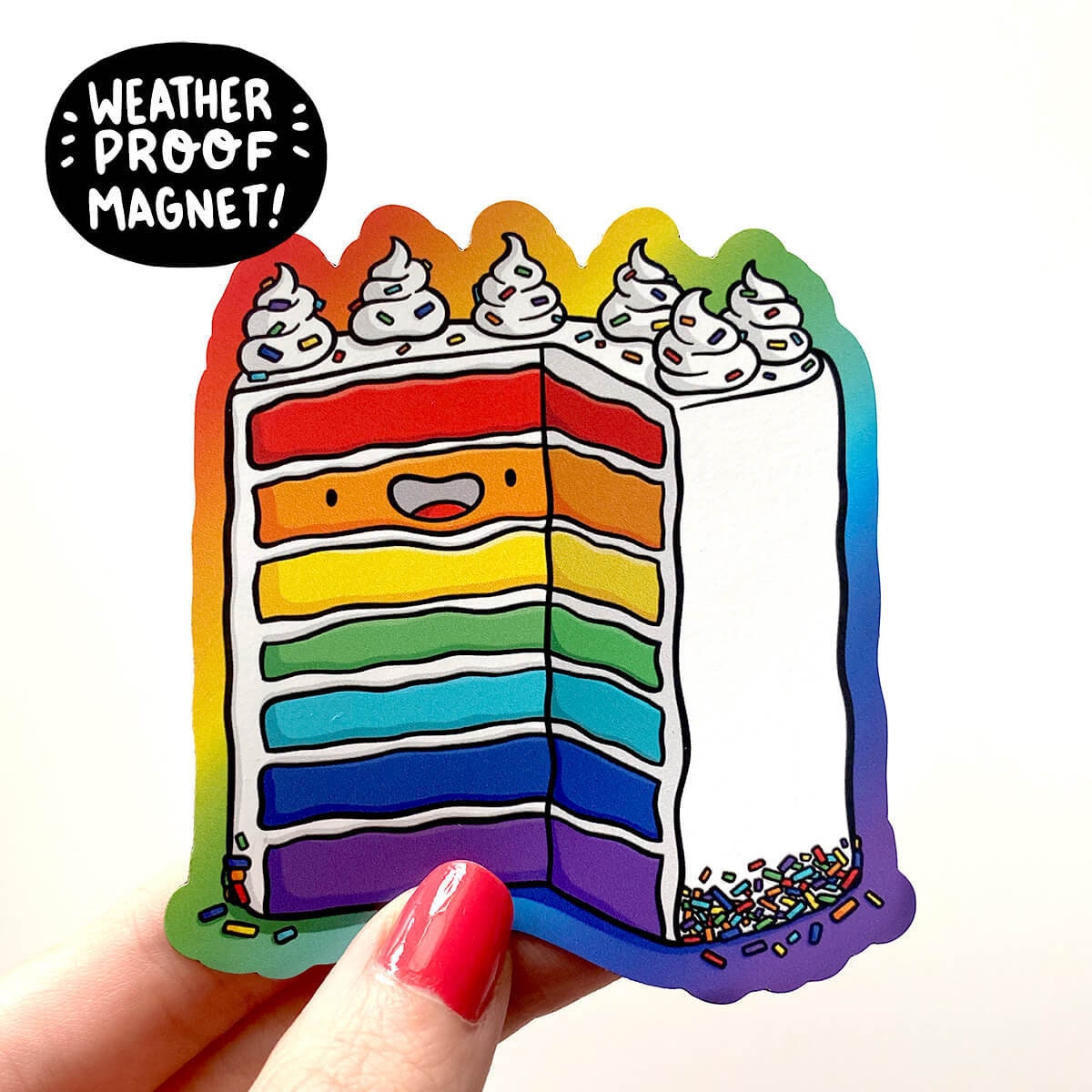 Rainbow Cake Magnet