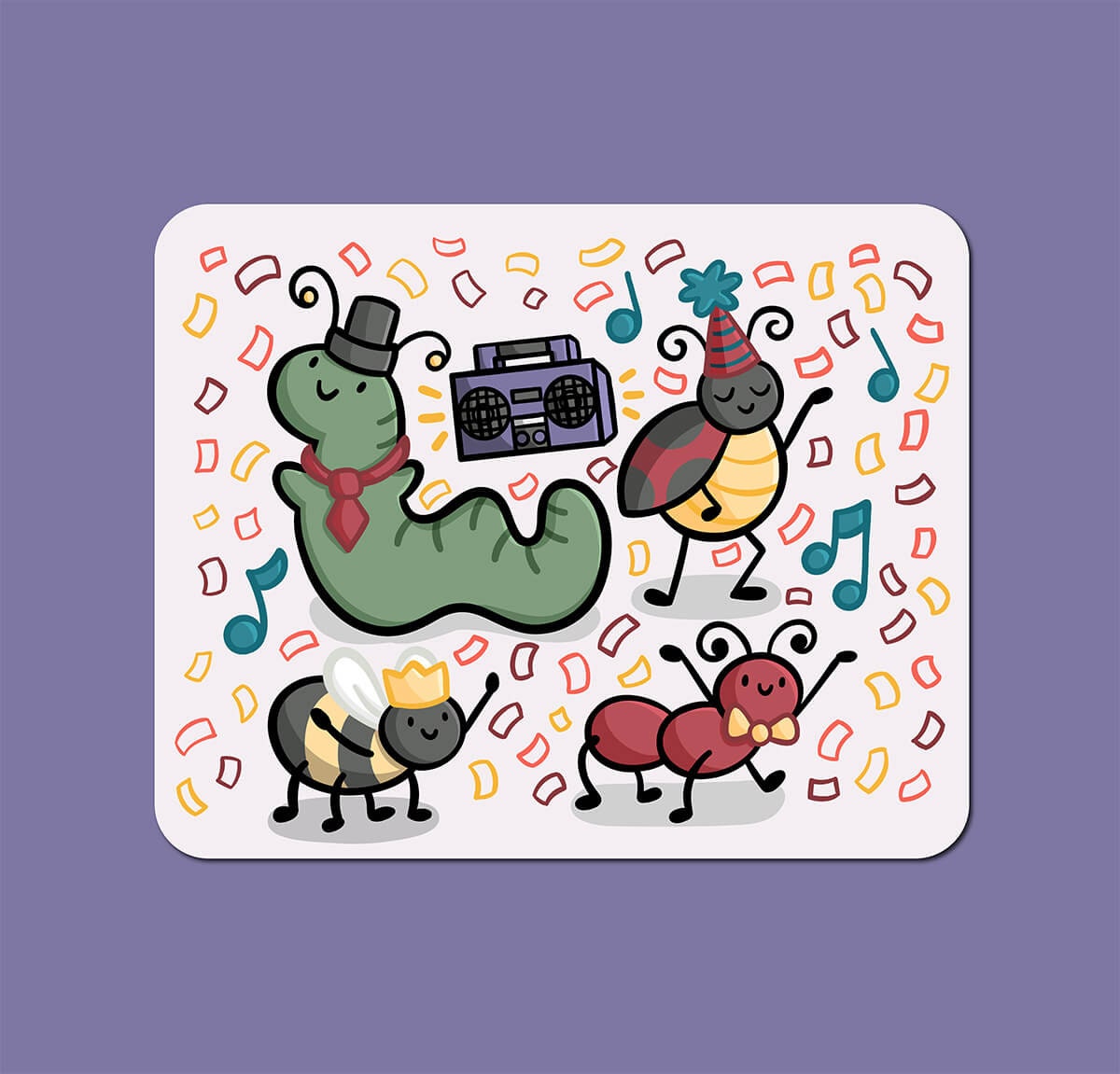 Bug Party Sticker
