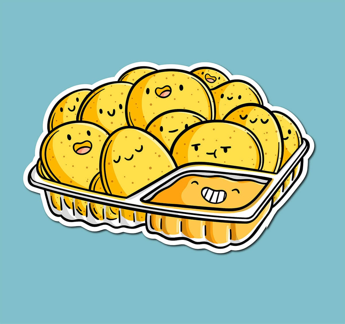 Nachos & Cheese Sticker