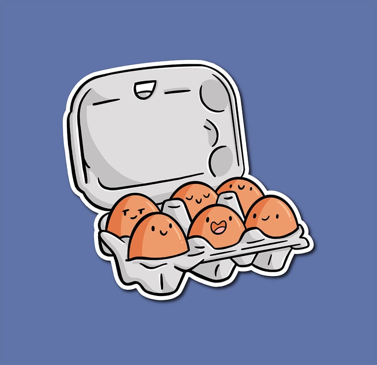 Egg Carton Sticker